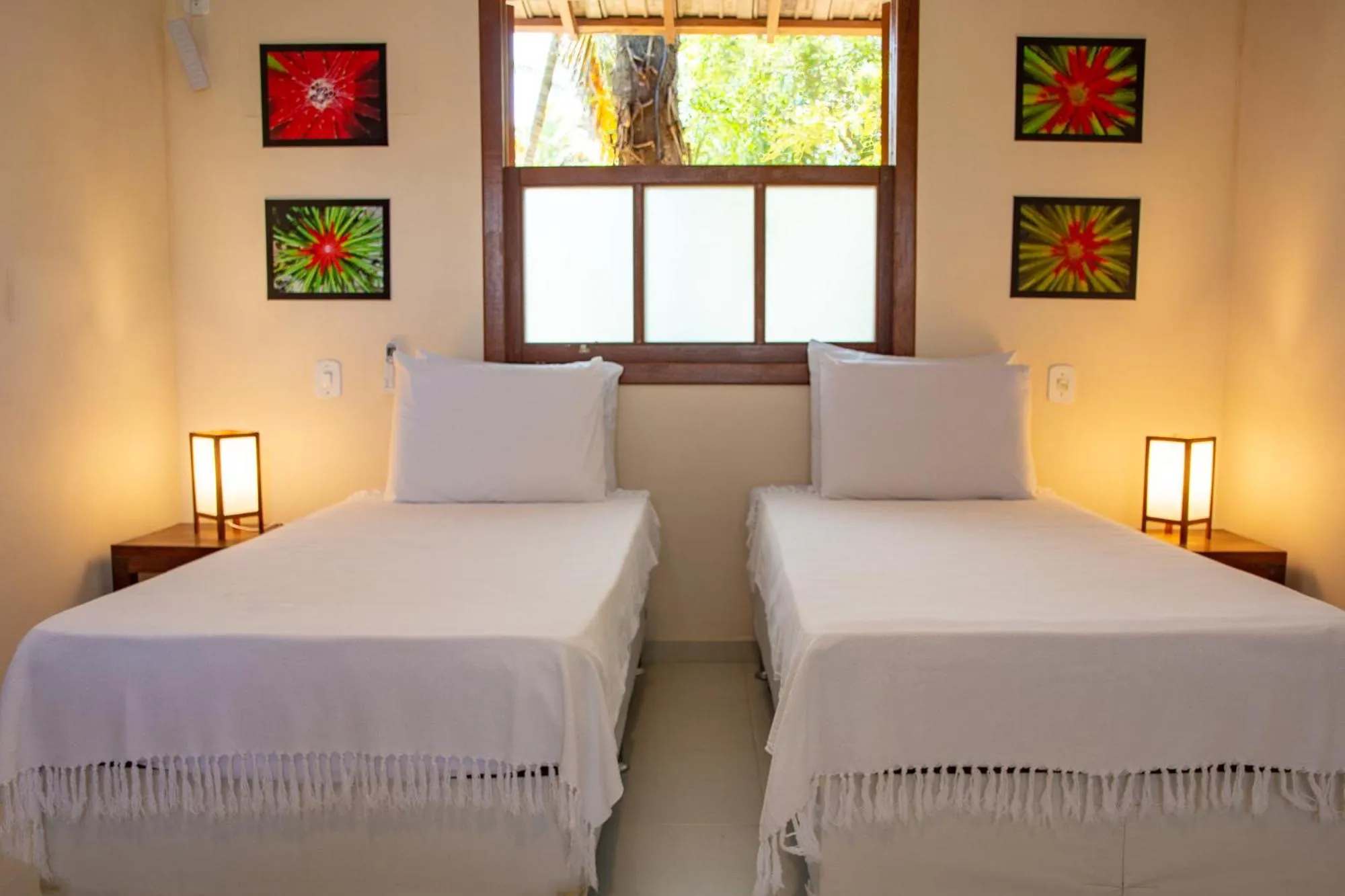 Bed in Pousada Erva Doce