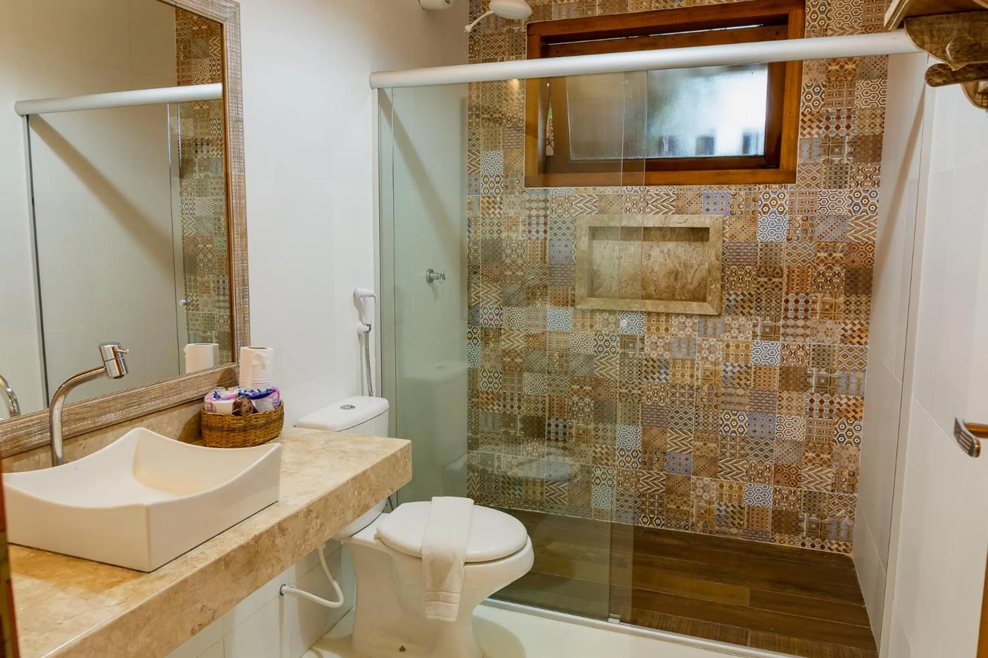 Shower in Pousada Erva Doce