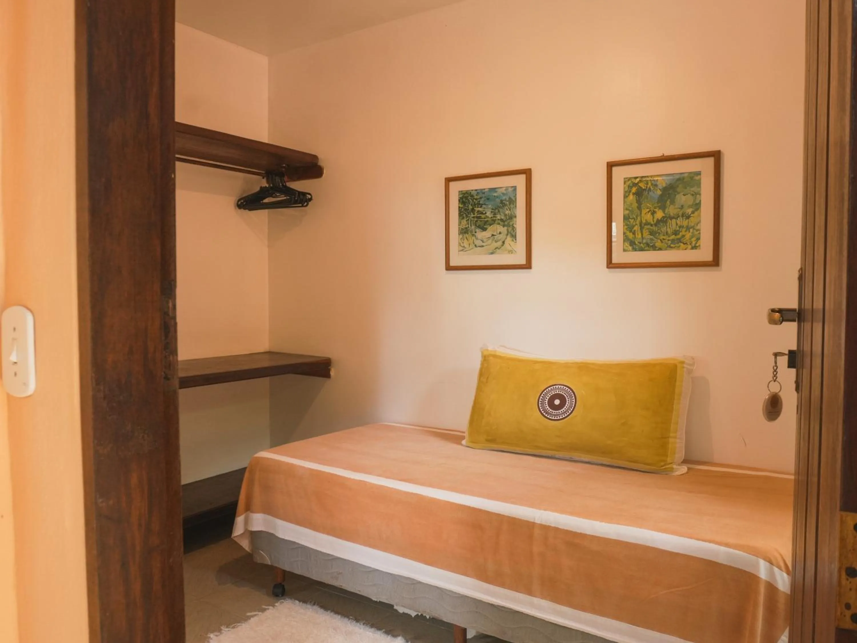 Bed in Pousada Erva Doce