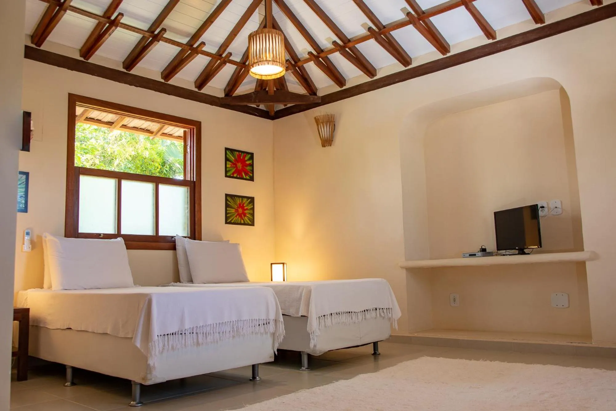 Bed in Pousada Erva Doce