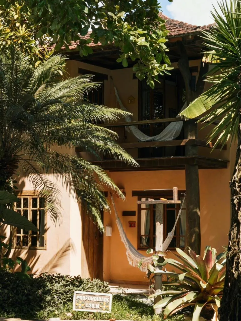 Garden view in Pousada Erva Doce