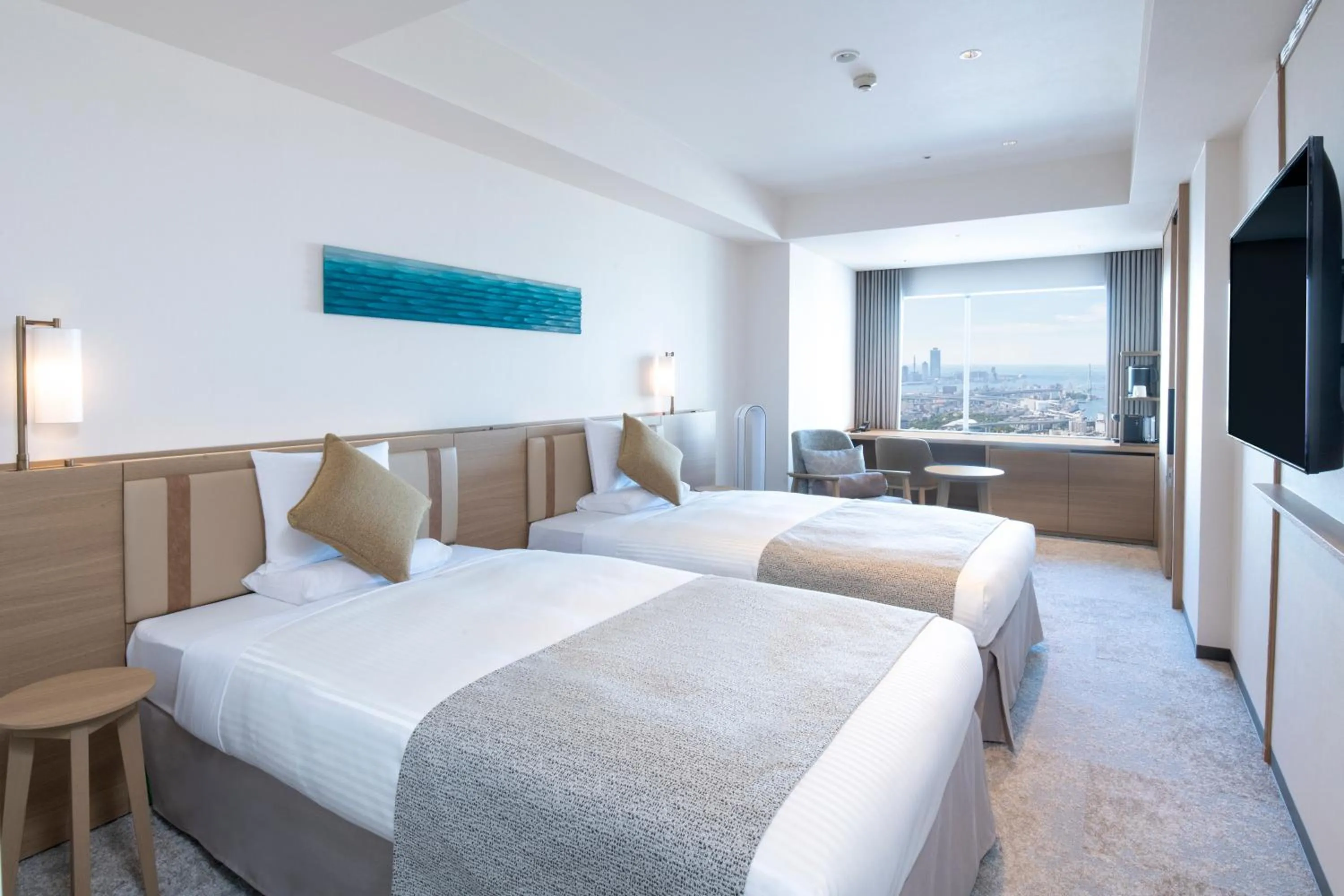 Bed in Art Hotel Osaka Bay Tower