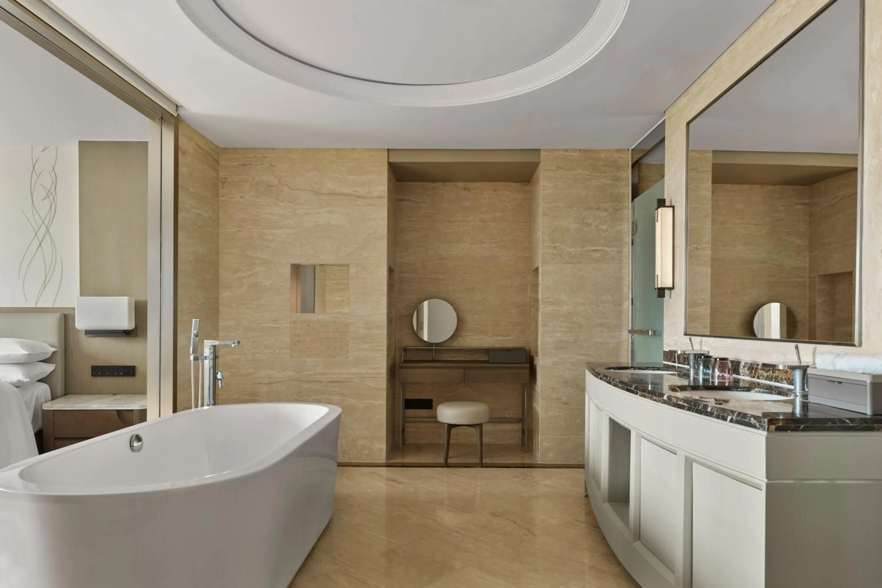 Bathroom in Shanghai Marriott Hotel Yangpu Riverside