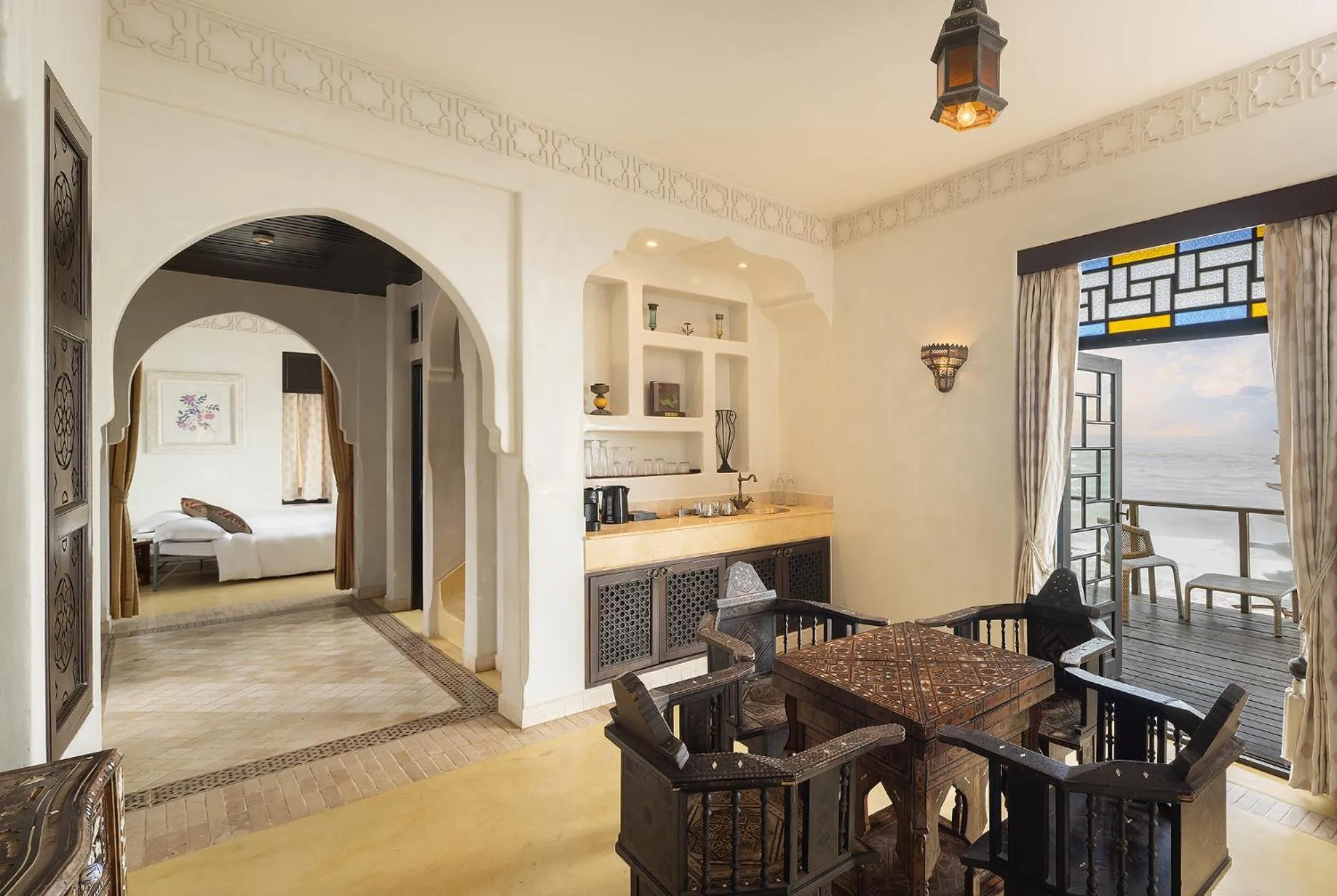 Living room, Bed in Villa Maroc Resort