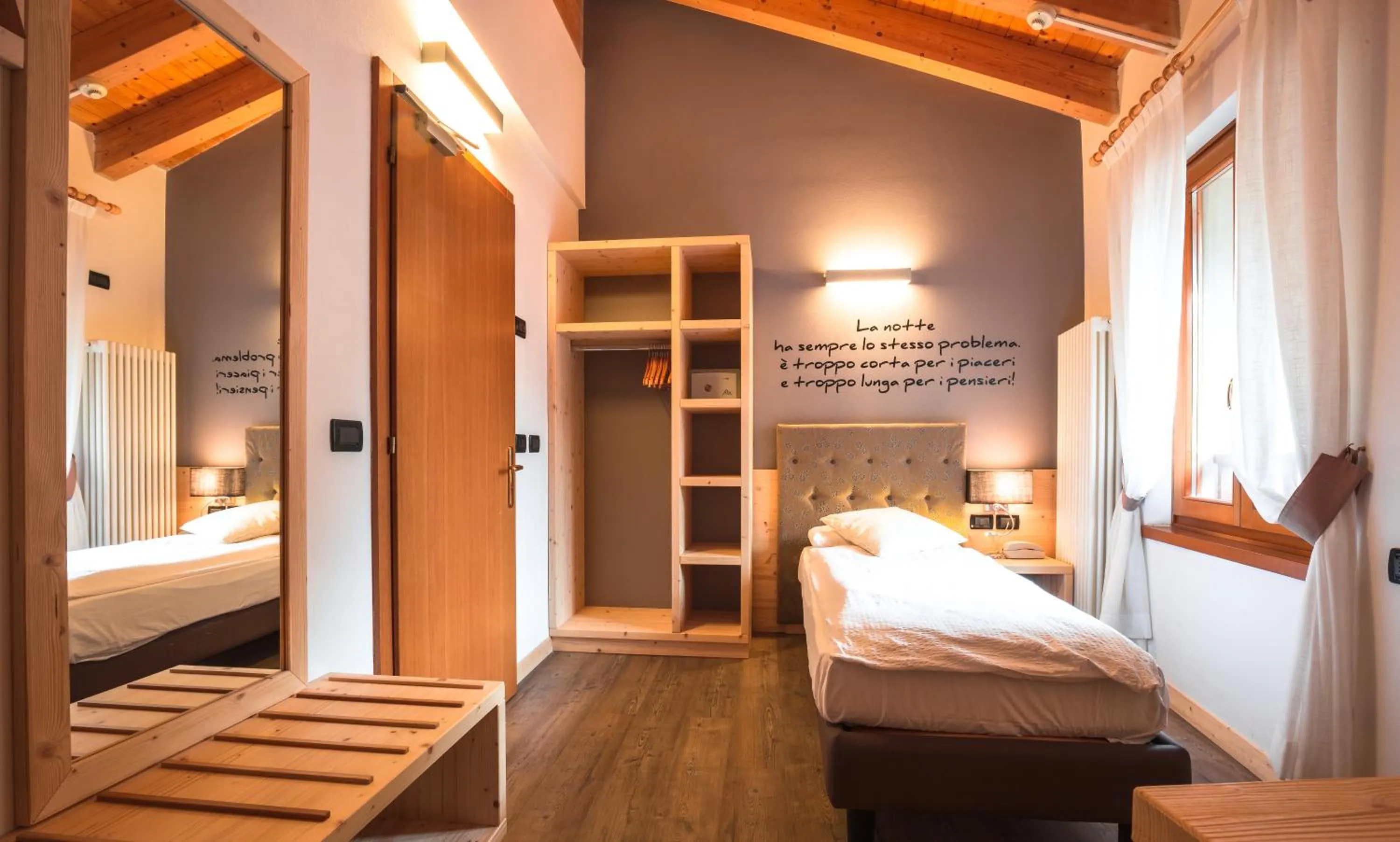 Photo of the whole room, Bed in Albergo Maggiorina