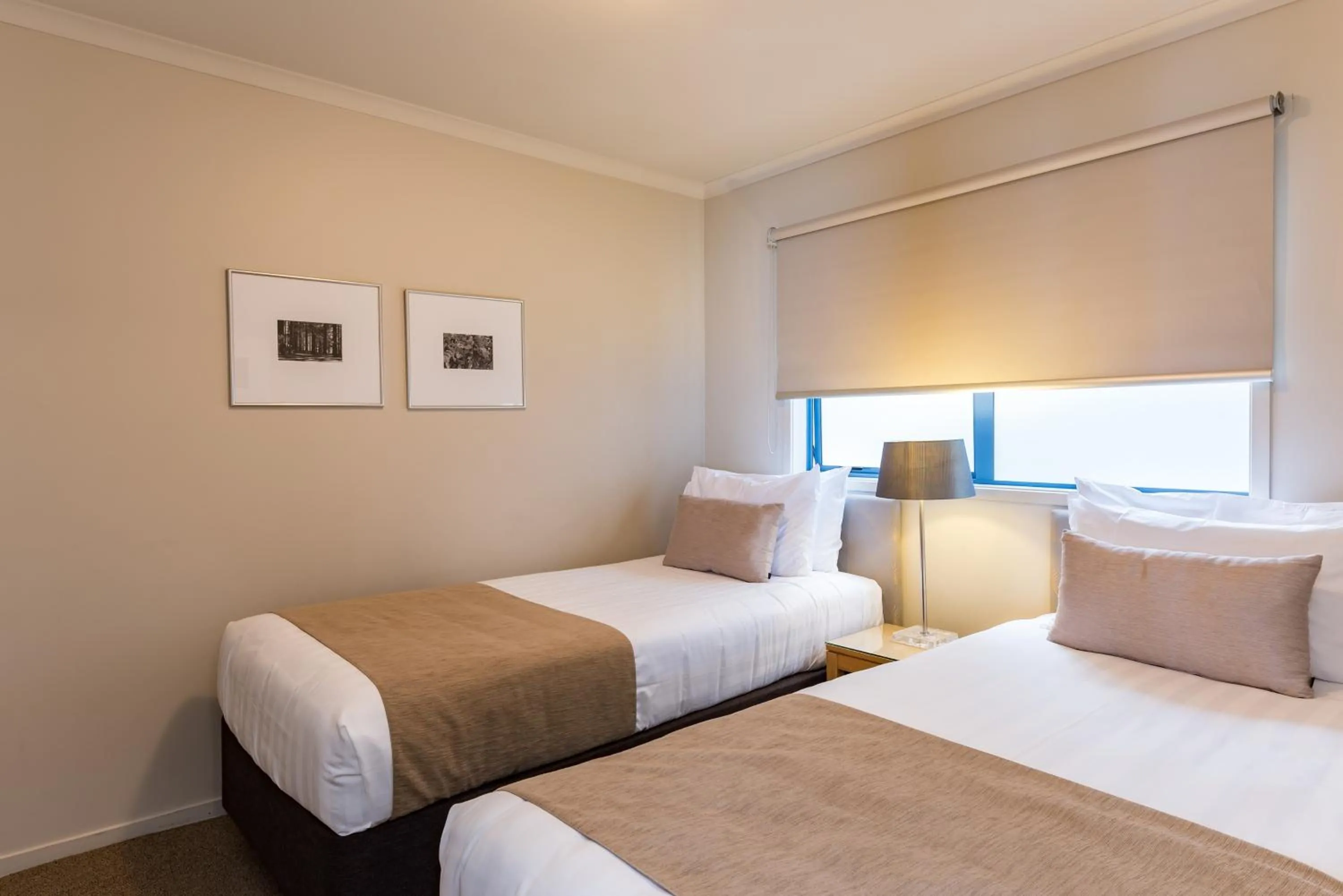 Bed in Blue Pacific Apartments