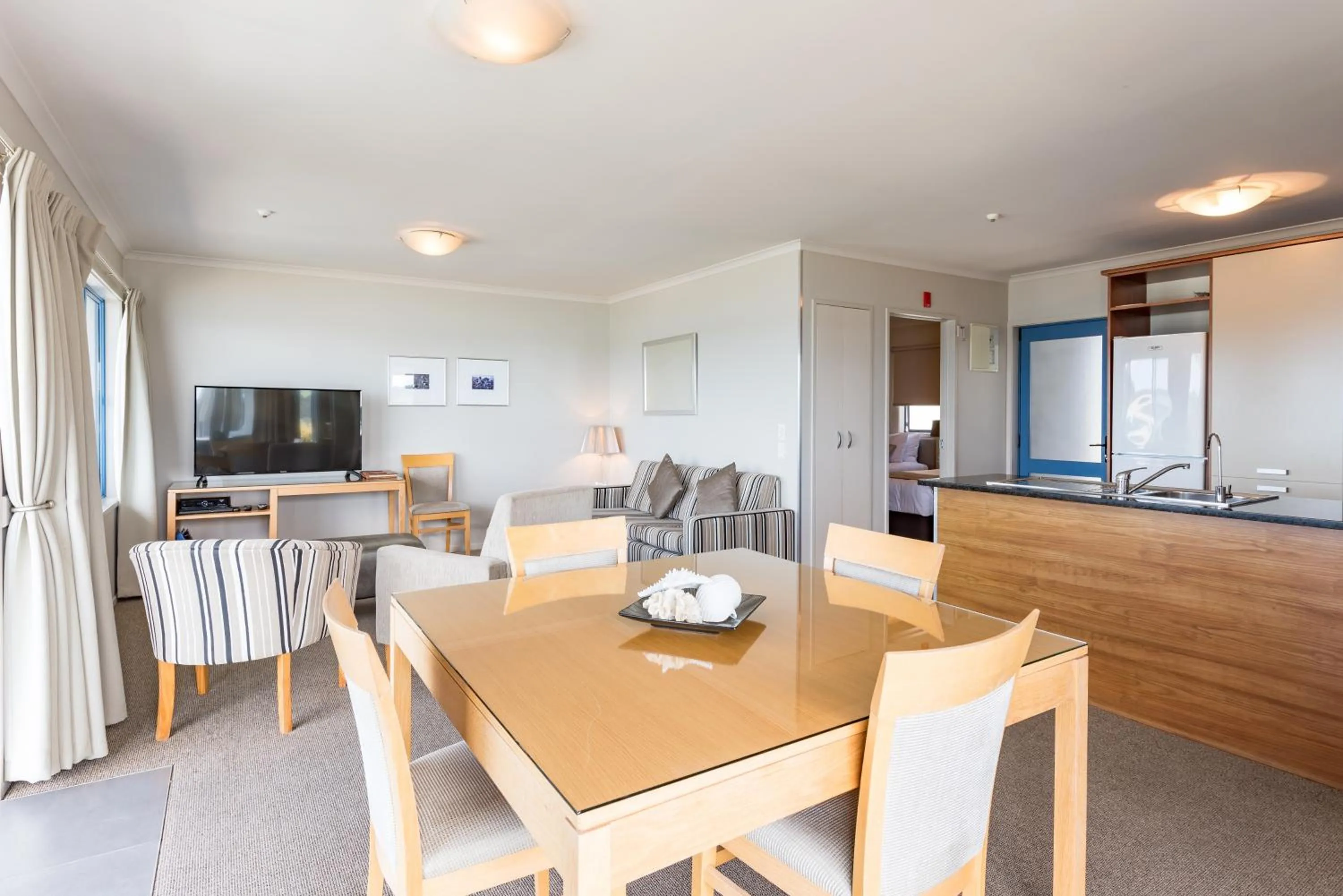 Living room in Blue Pacific Apartments