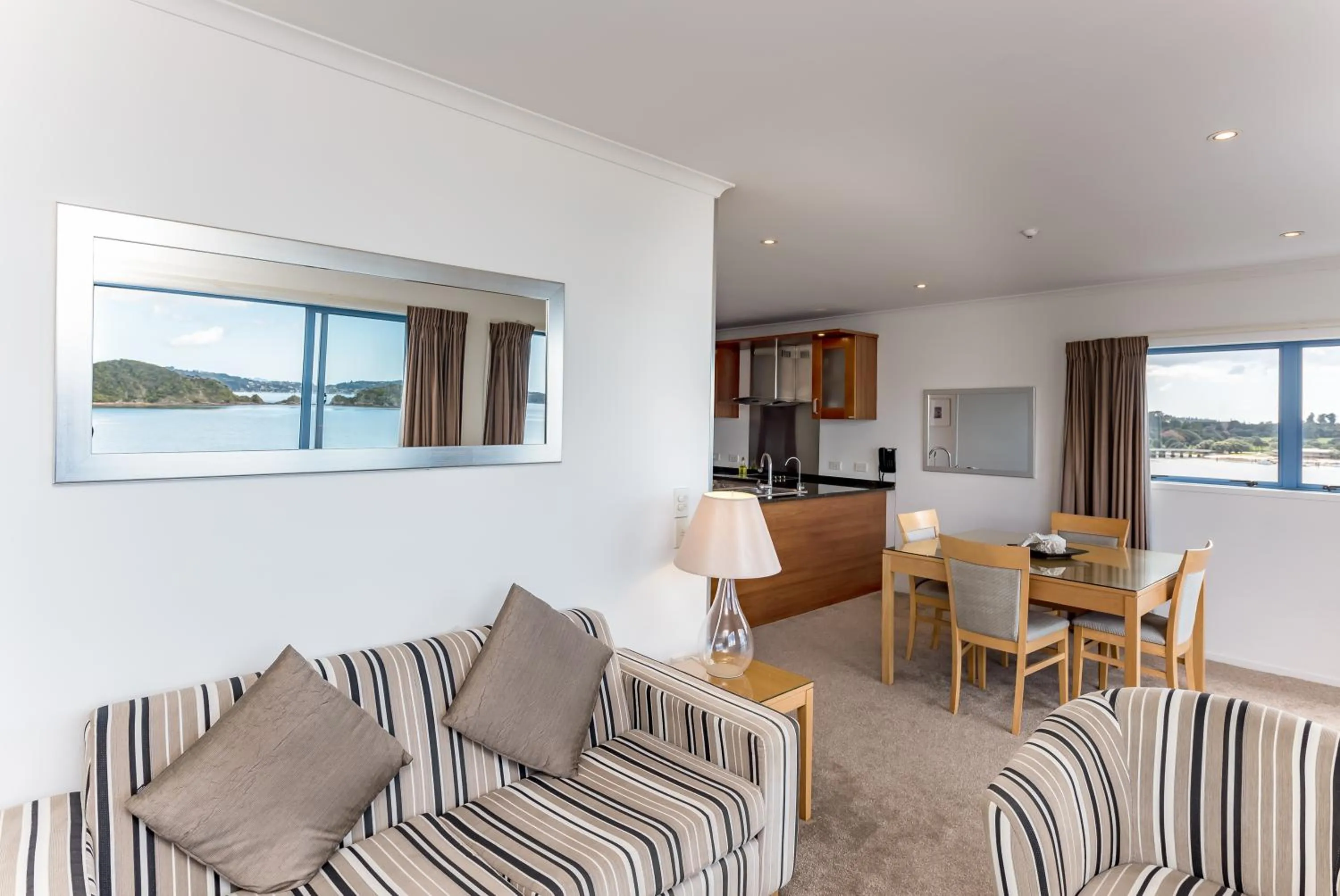 Living room in Blue Pacific Apartments