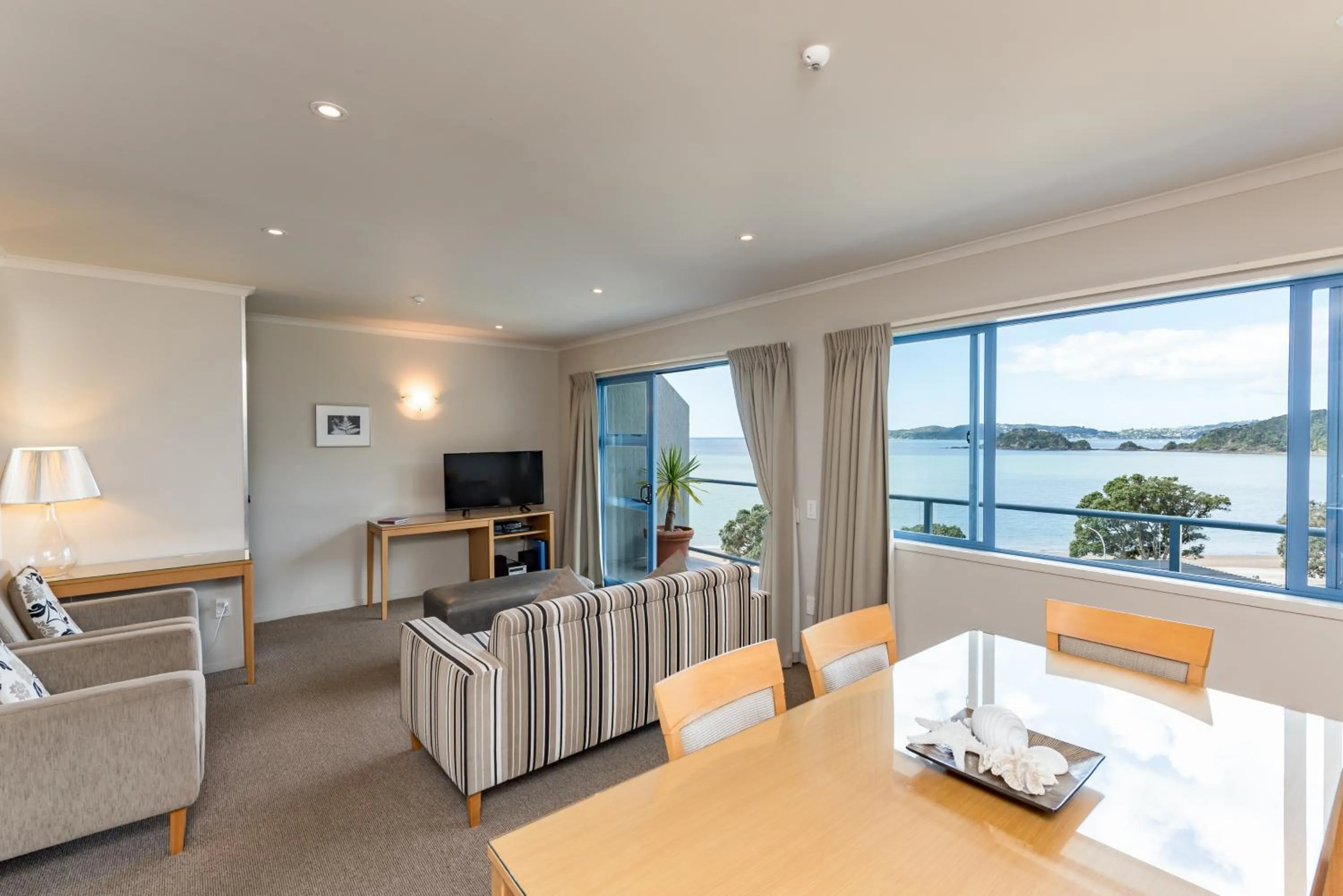 Living room in Blue Pacific Apartments