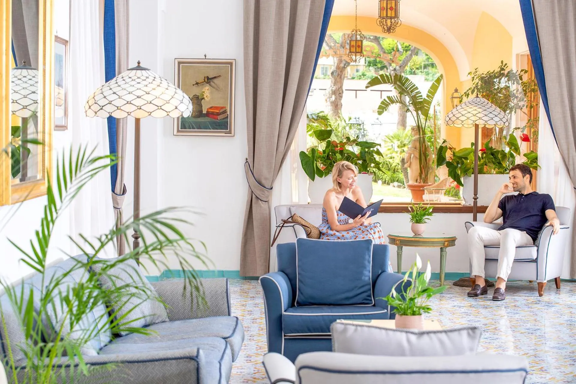 Living room in La Reginella Resort & Spa