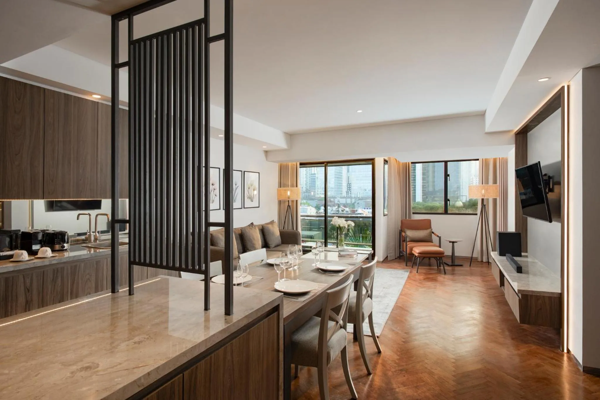 Balcony/Terrace in Oakwood Suites Kuningan Jakarta