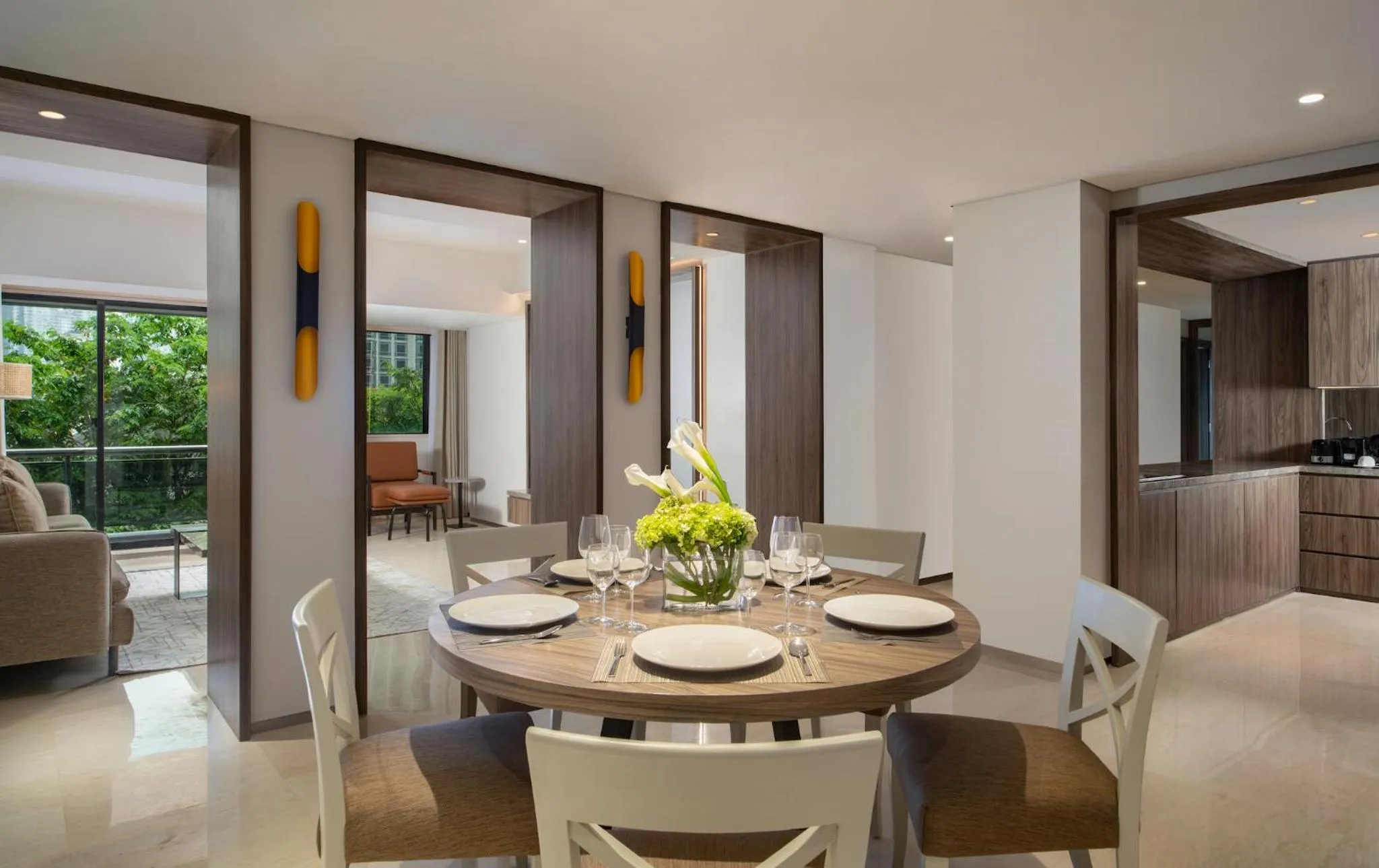 Living room in Oakwood Suites Kuningan Jakarta