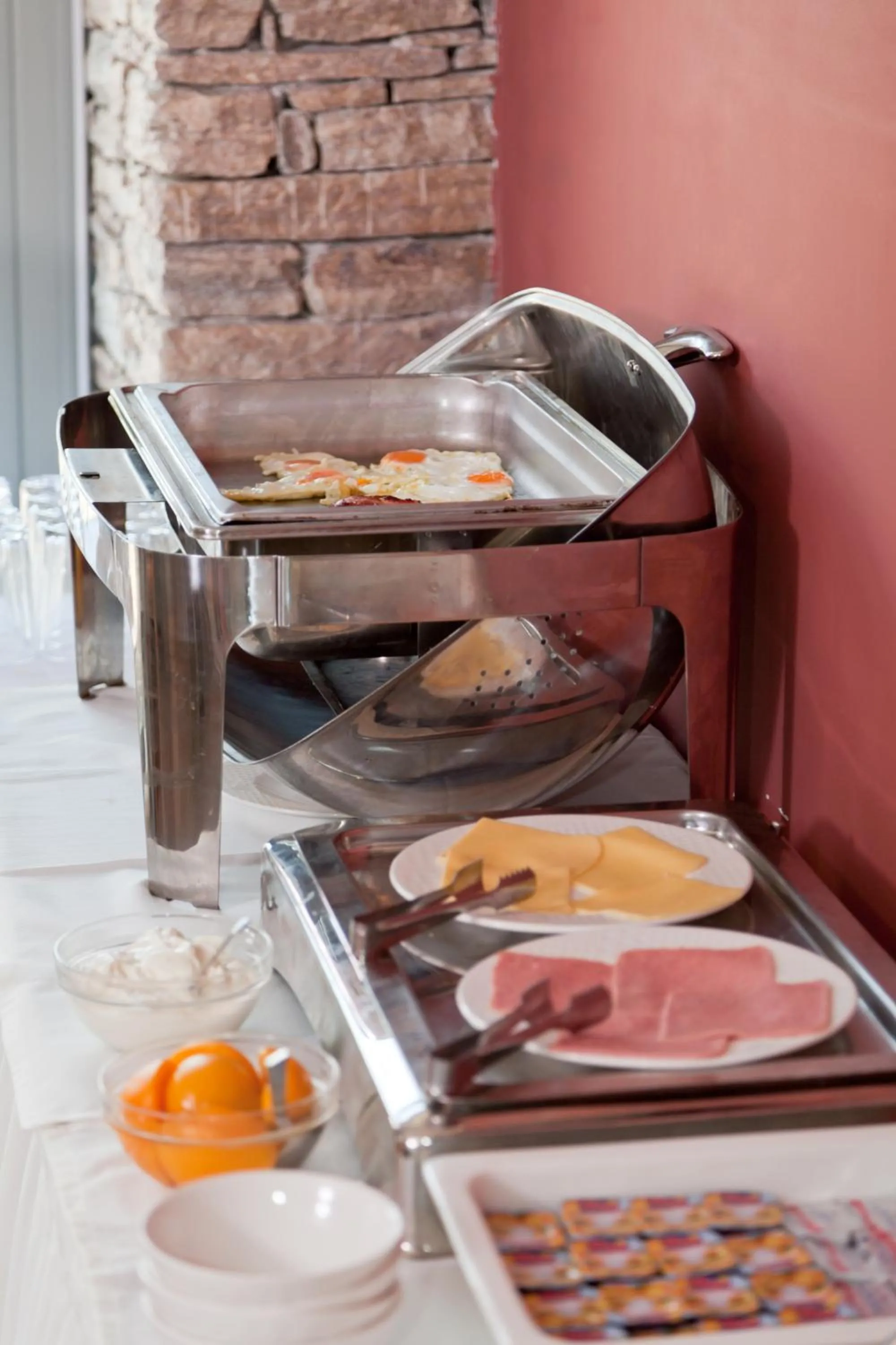 Buffet breakfast in Astros Beach Boutique Hotel