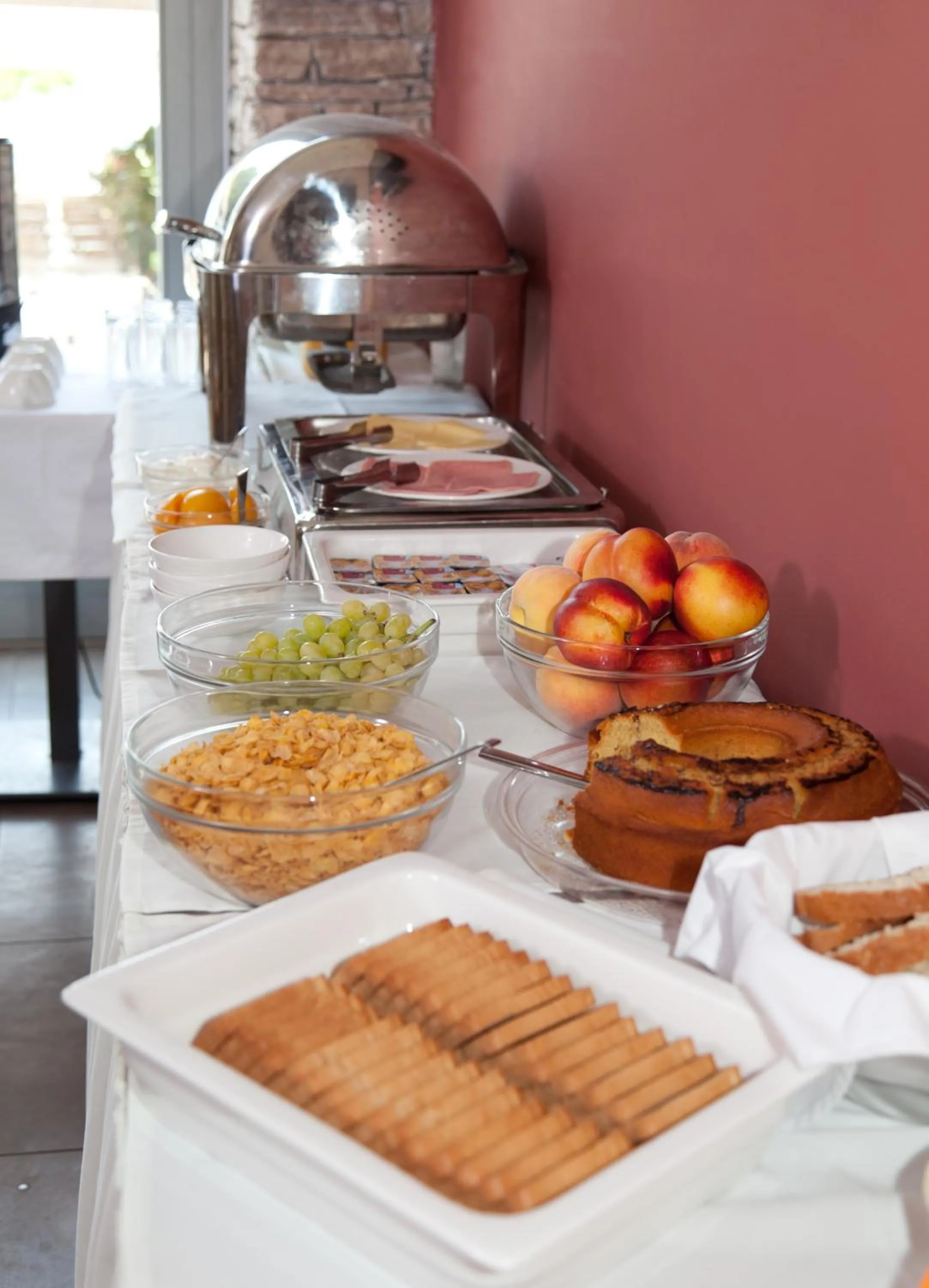 Buffet breakfast in Astros Beach Boutique Hotel