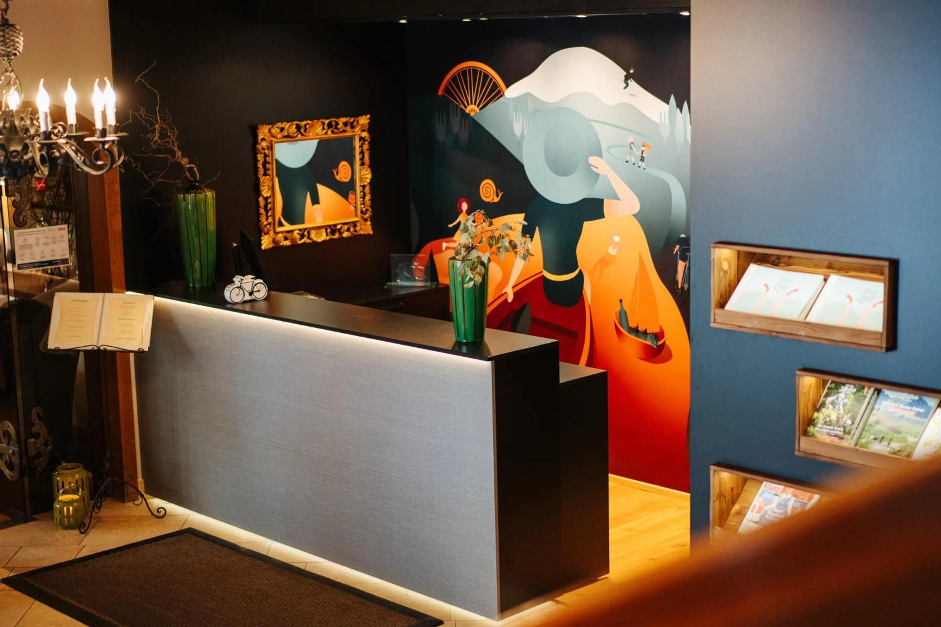 Lobby or reception in Landhotel Lindenhof