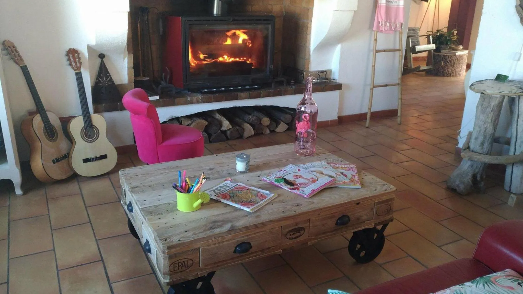 Living room in Hôtel La Palunette