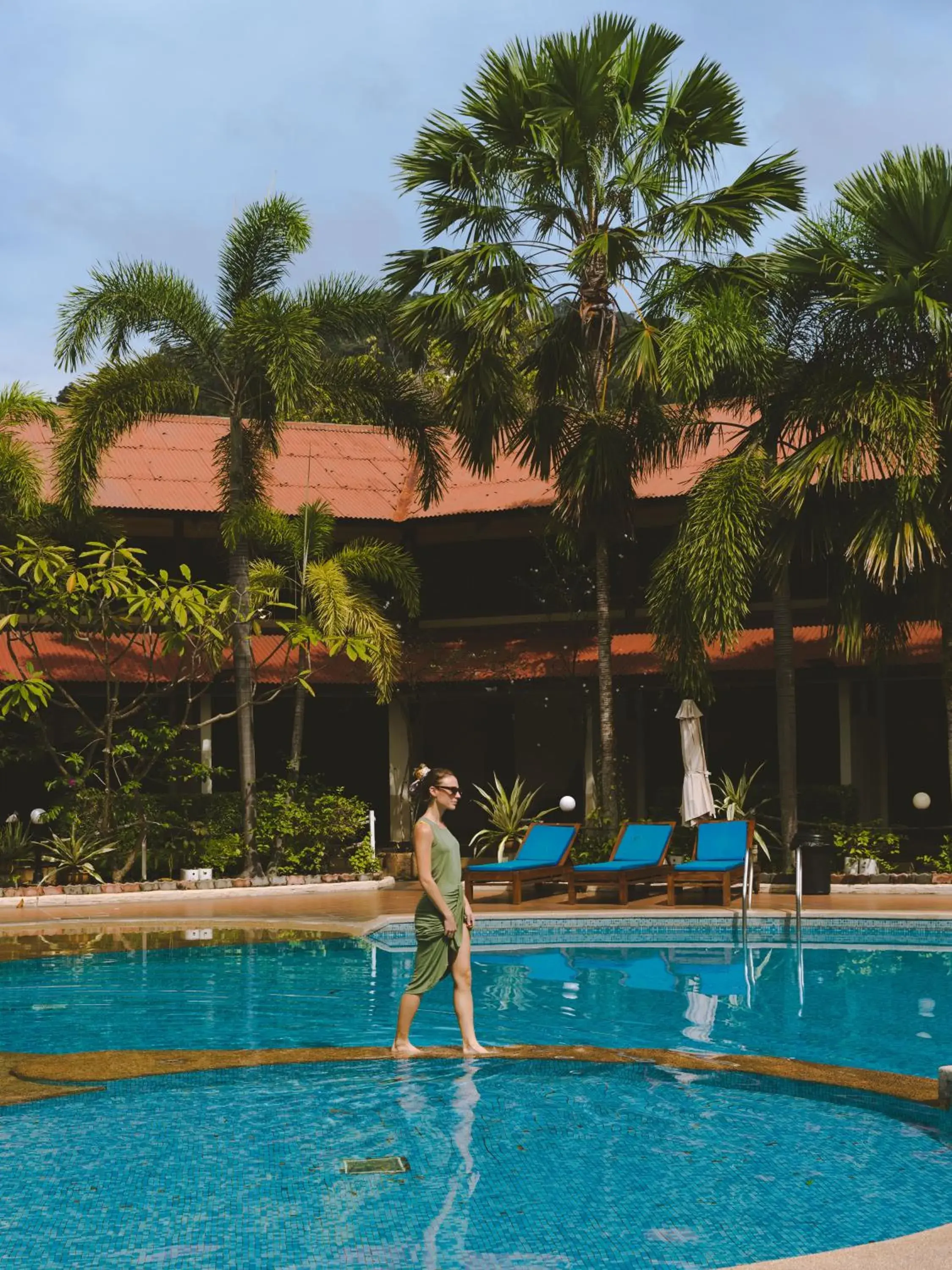 Swimming pool in Pangkor Sandy Beach Resort Swimming pool in Pangkor Sandy Beach Resort