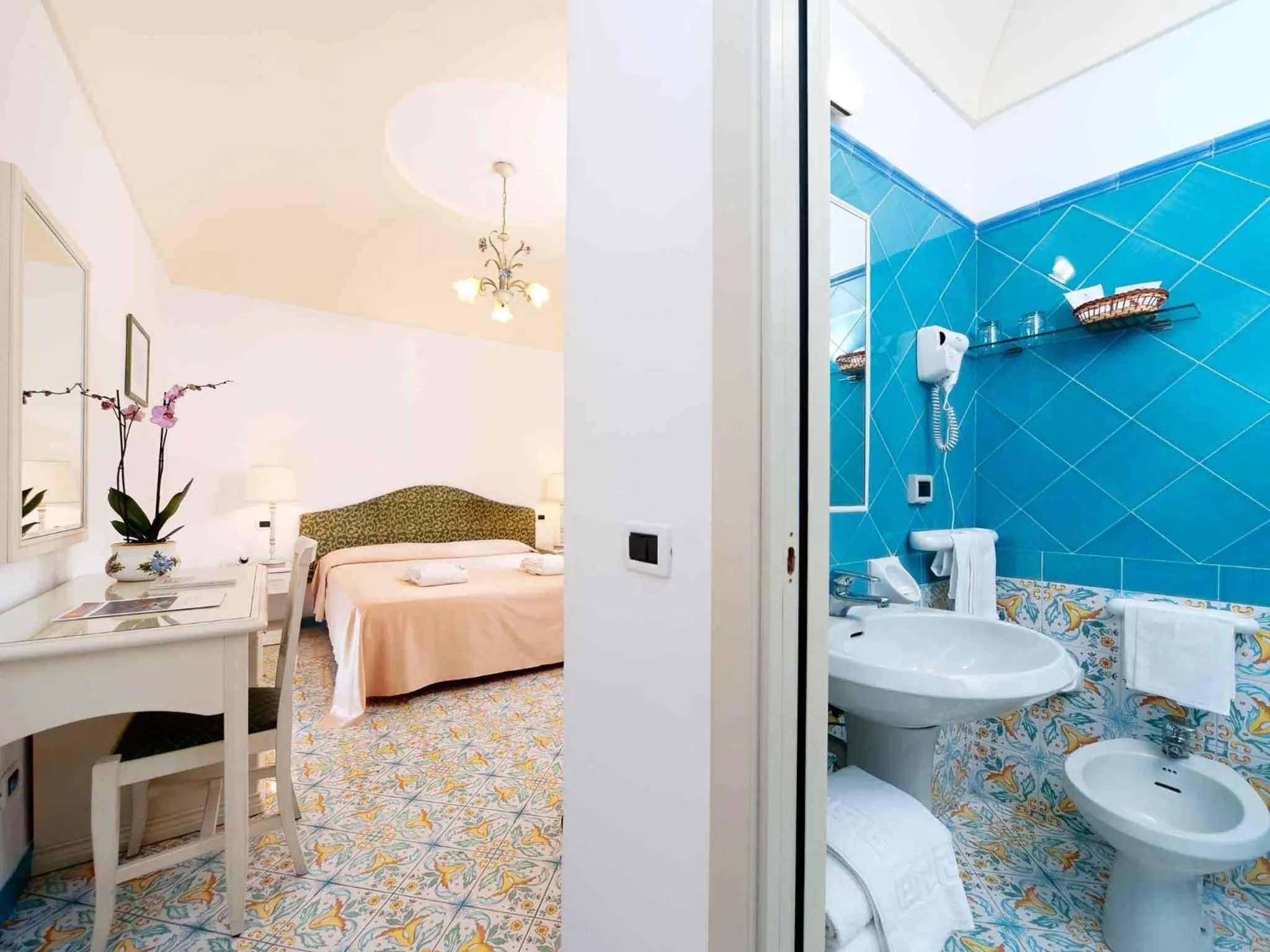 Bed in Hotel San Lorenzo Thermal Spa