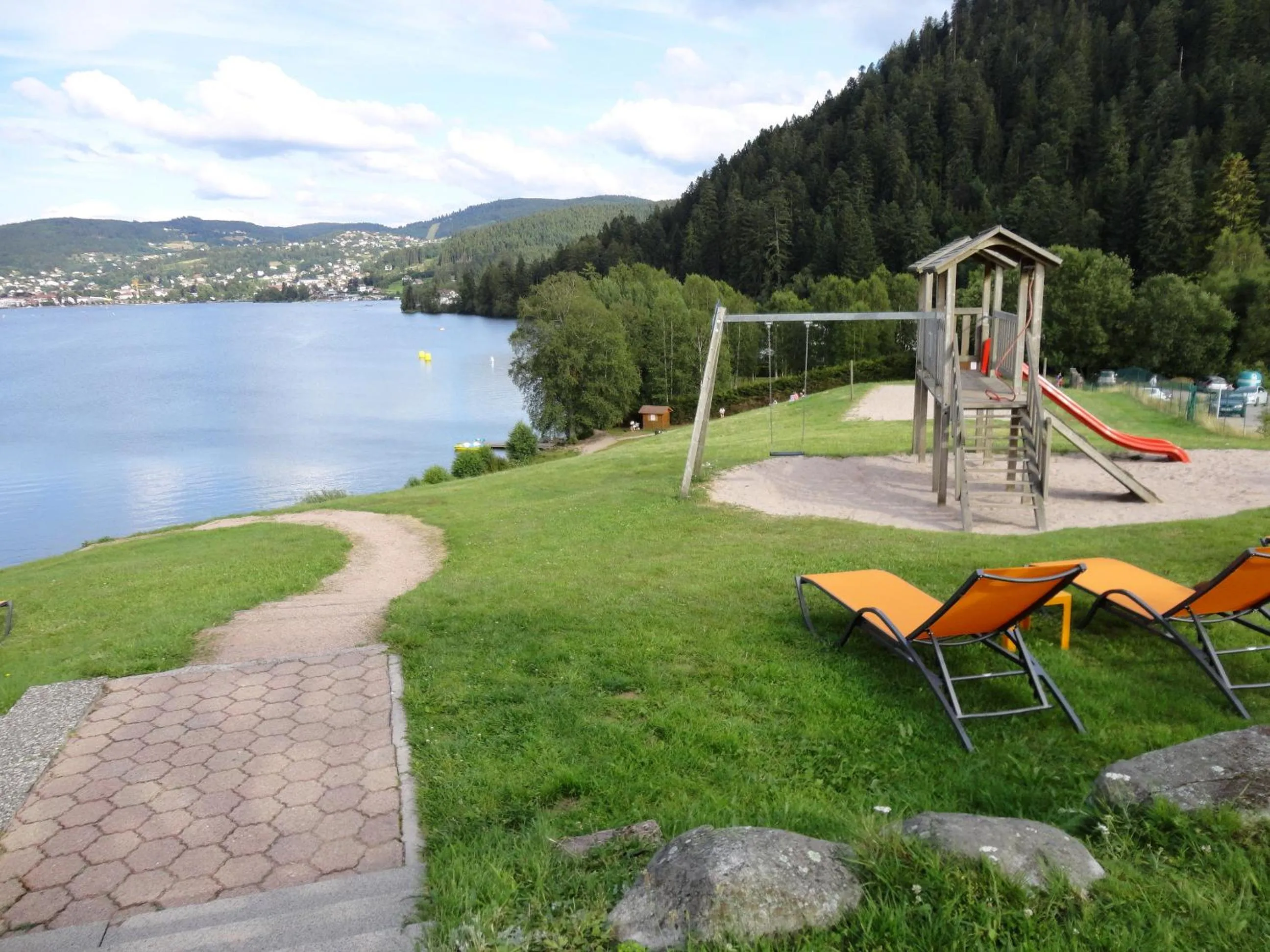 Children play ground in L'Auberge au Bord du Lac