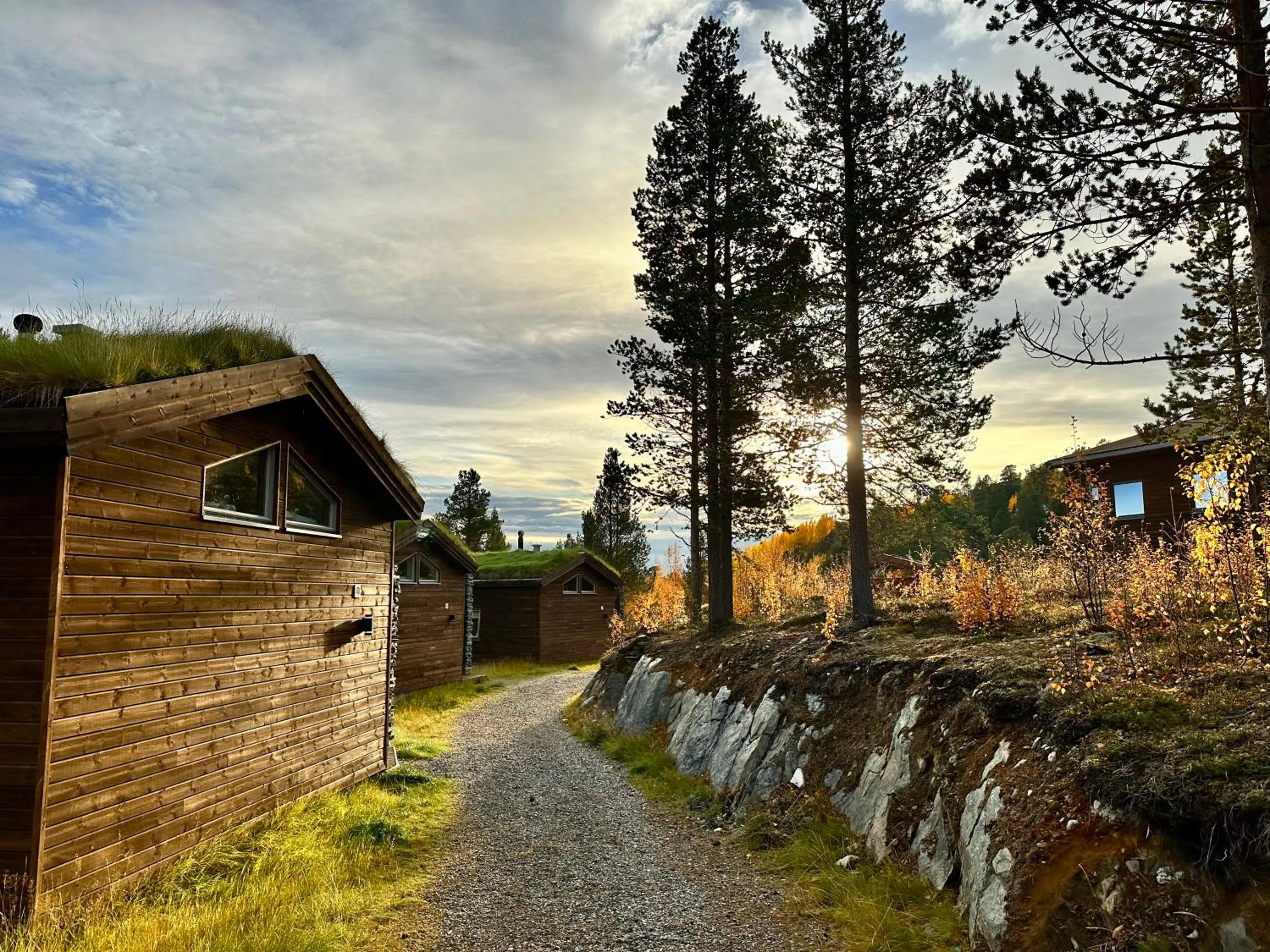 Facade/entrance in Bjørnfjell Mountain Lodge
