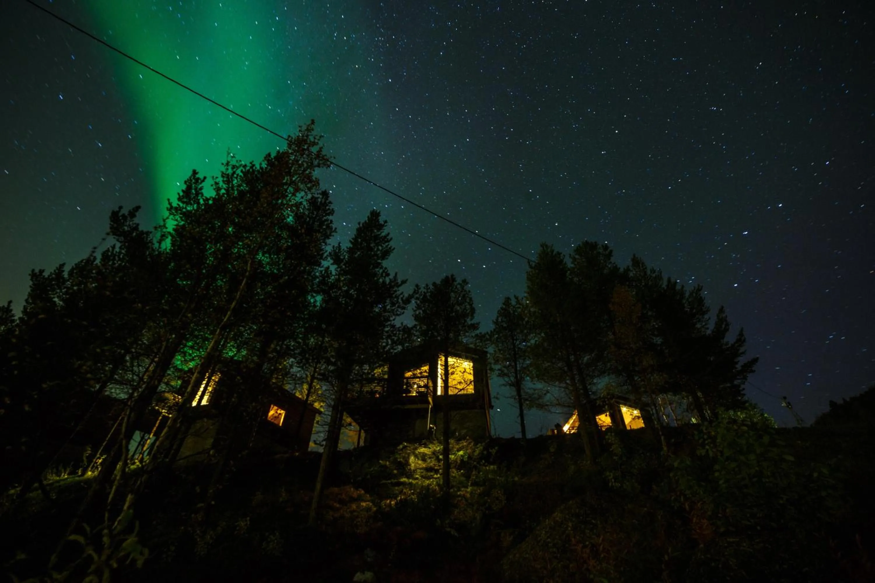 Night in Bjørnfjell Mountain Lodge