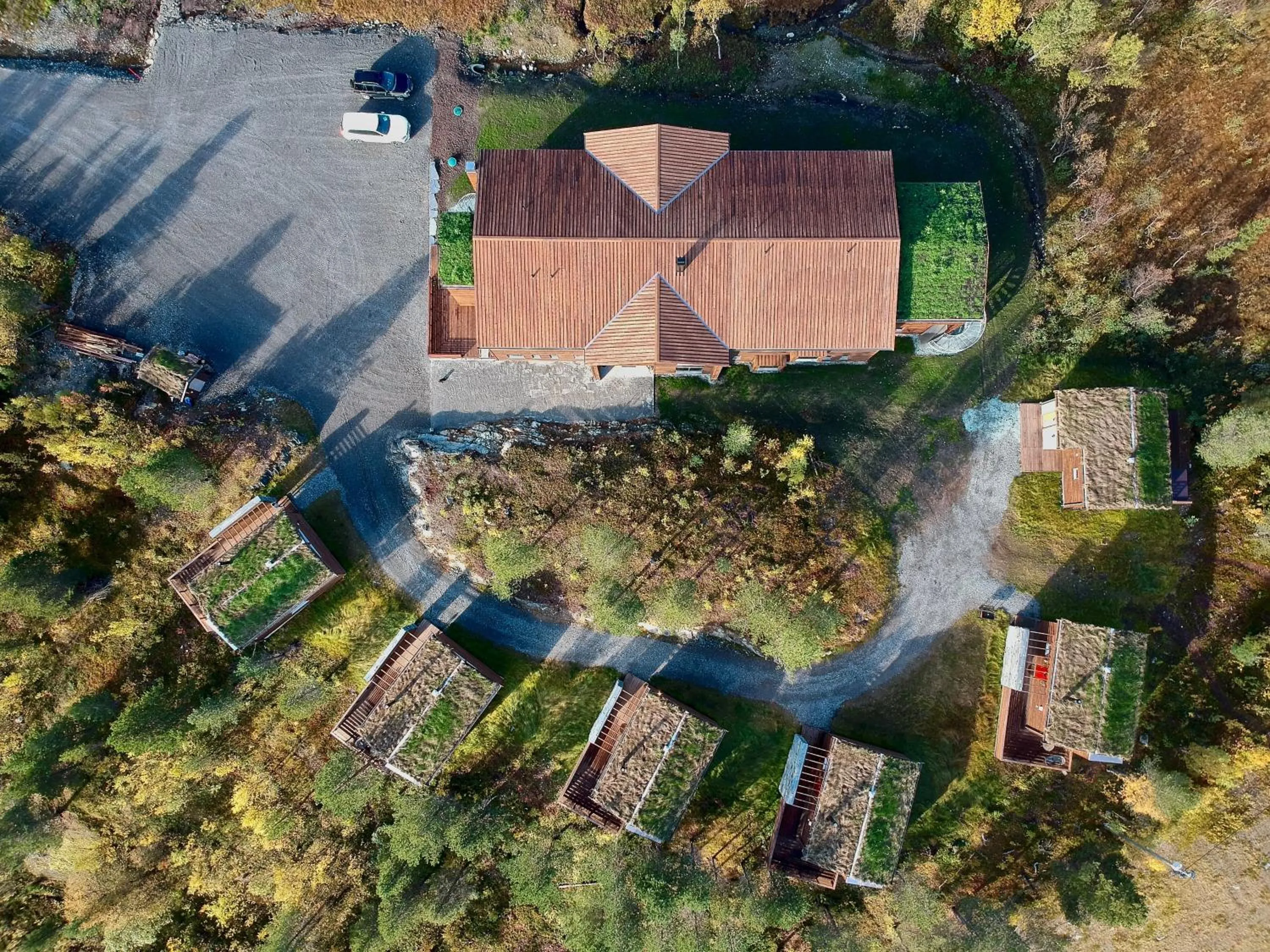 Property building in Bjørnfjell Mountain Lodge
