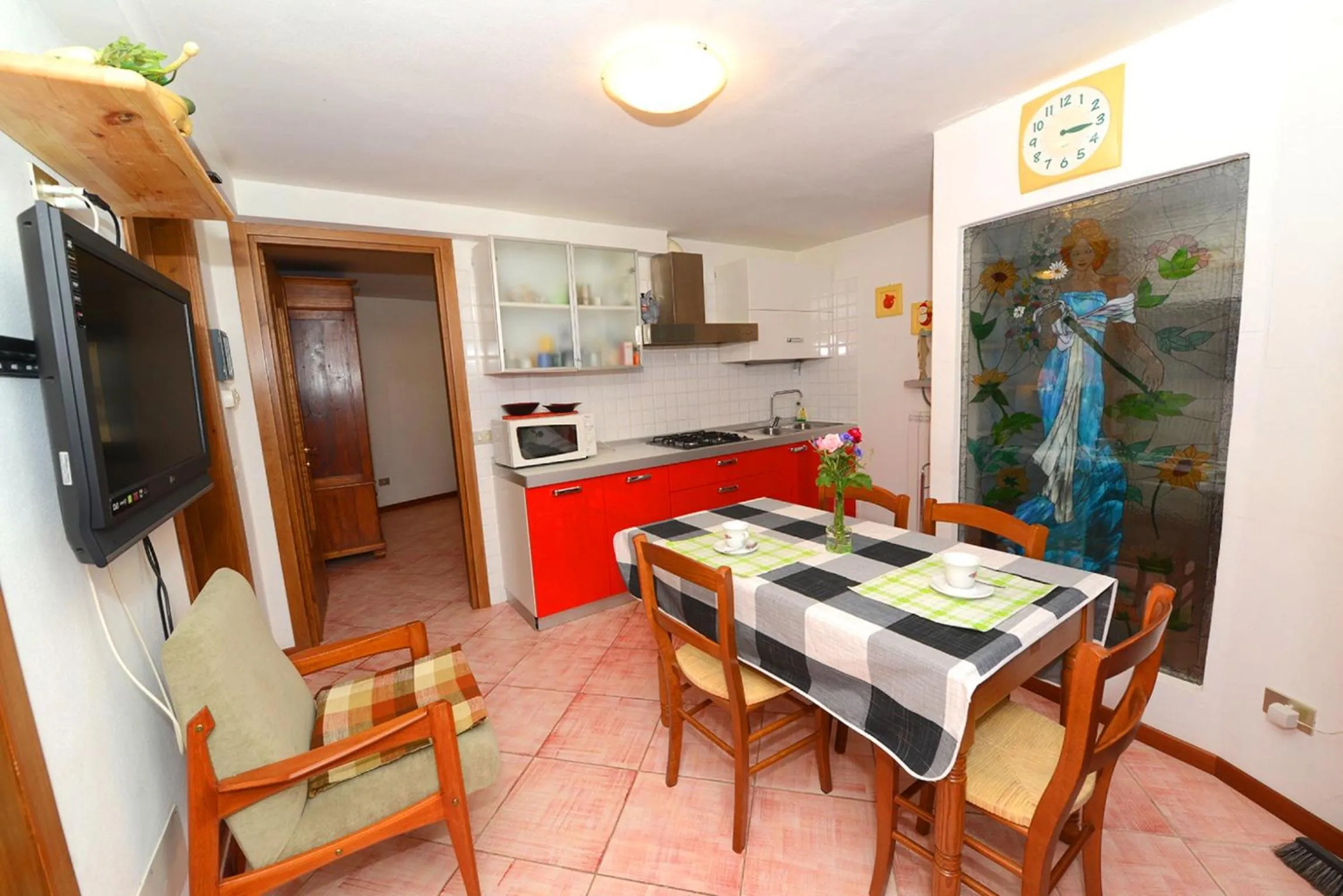 Kitchen or kitchenette in La casa del cuore