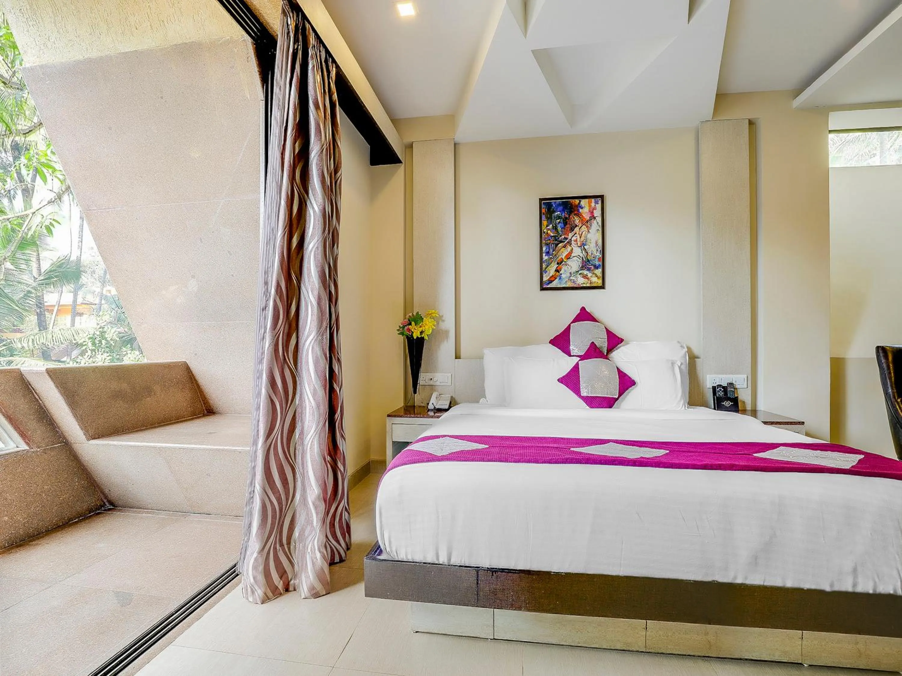Bed in Grandeur De Sanchi- Luxury Beach Resort & Spa