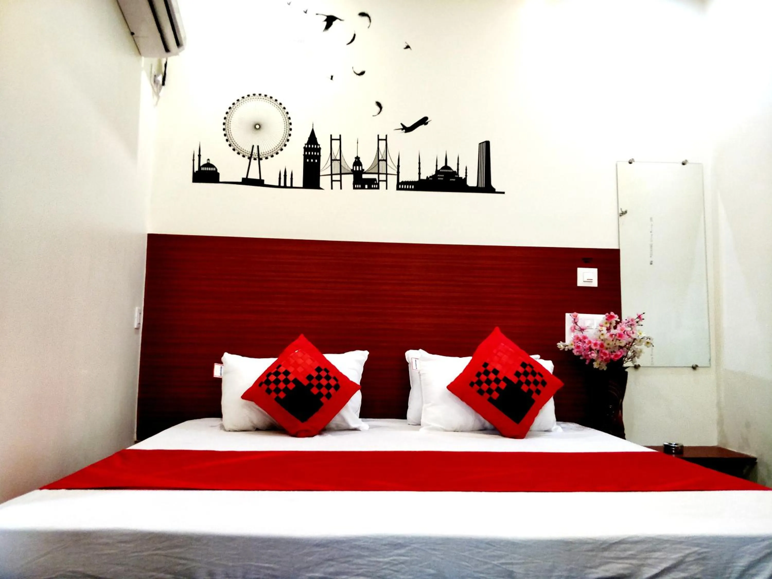 Bed in City Hotel