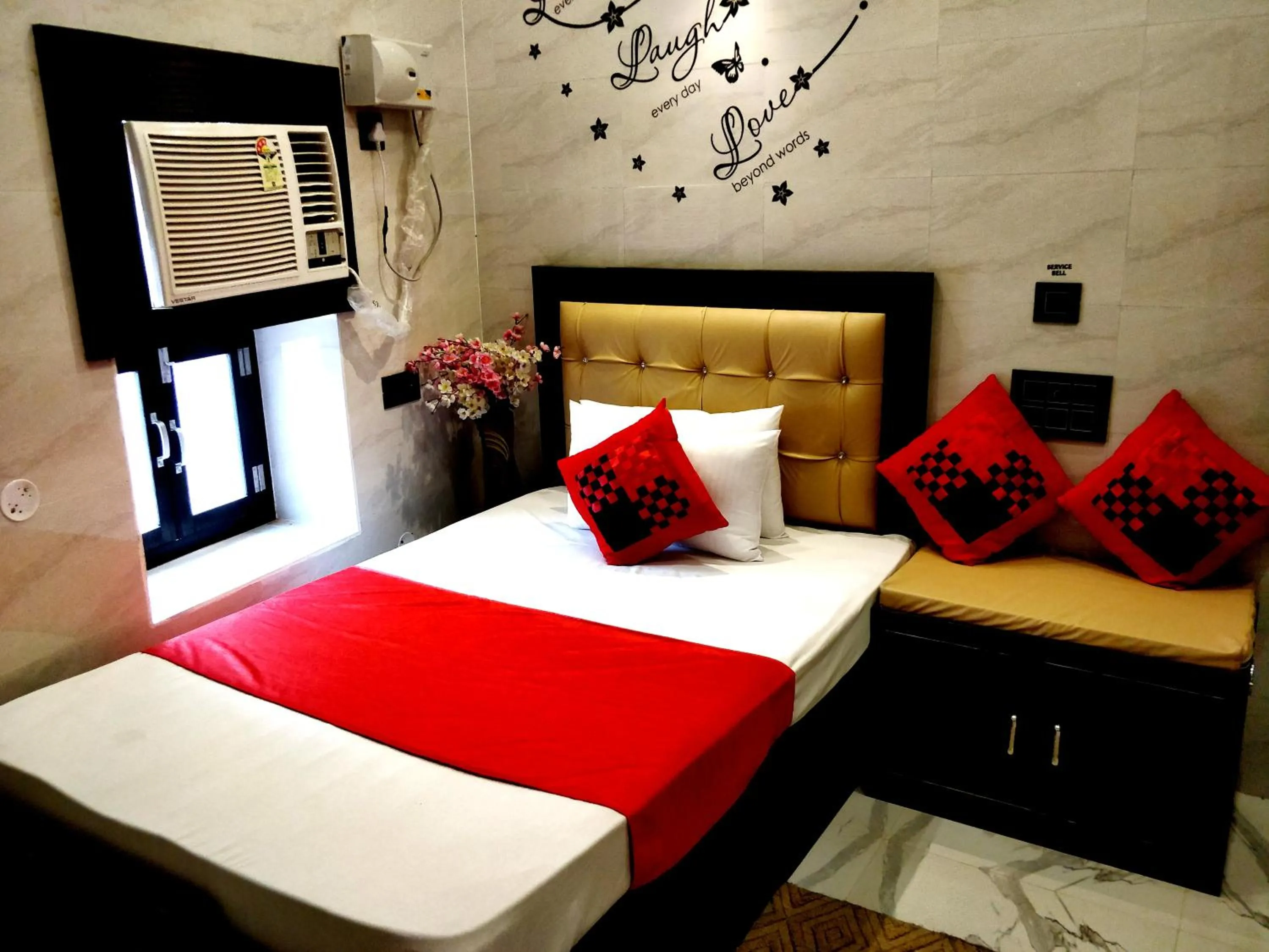 Bed in City Hotel