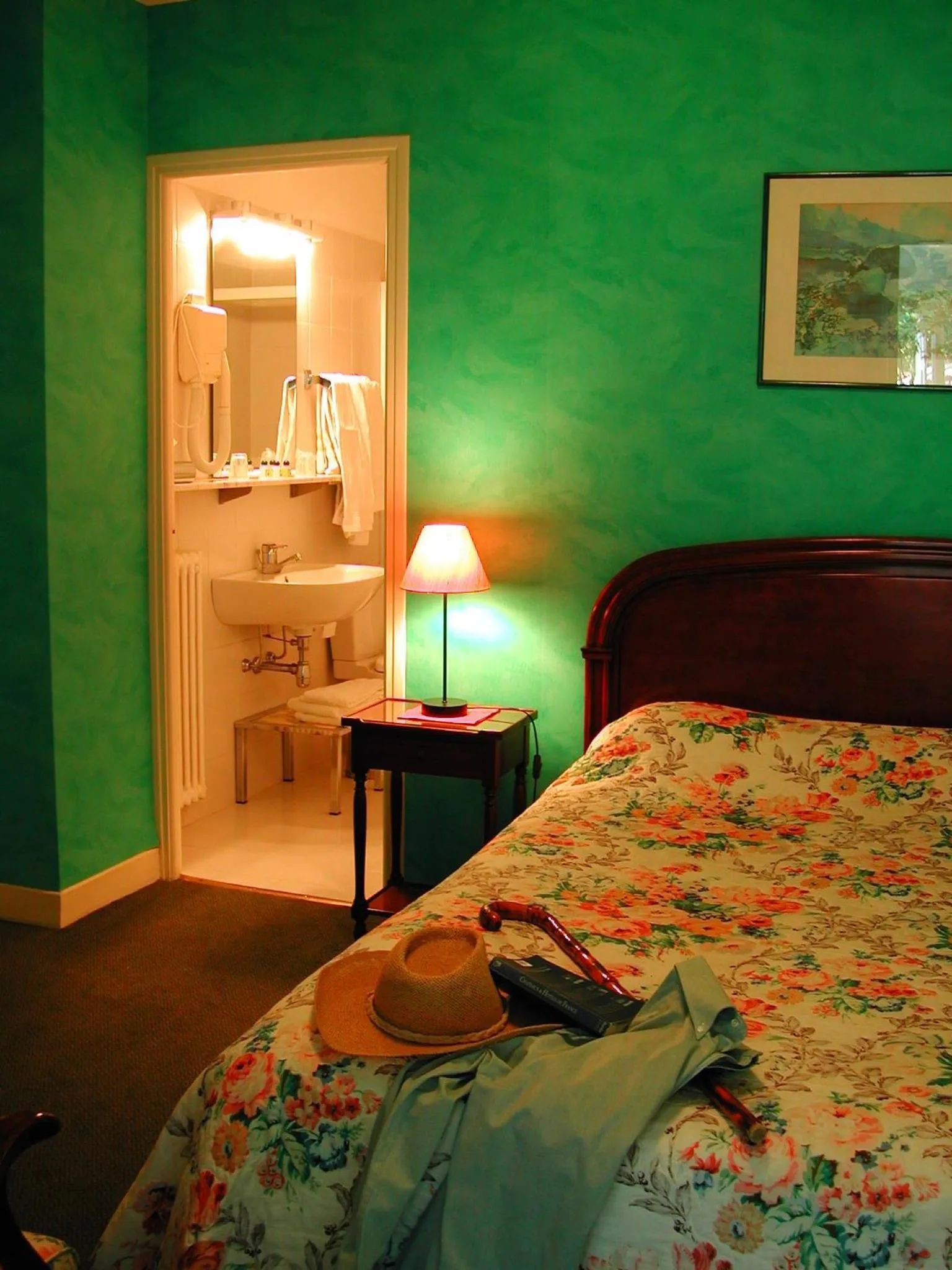 Decorative detail, Bed in Auberge De La Madone