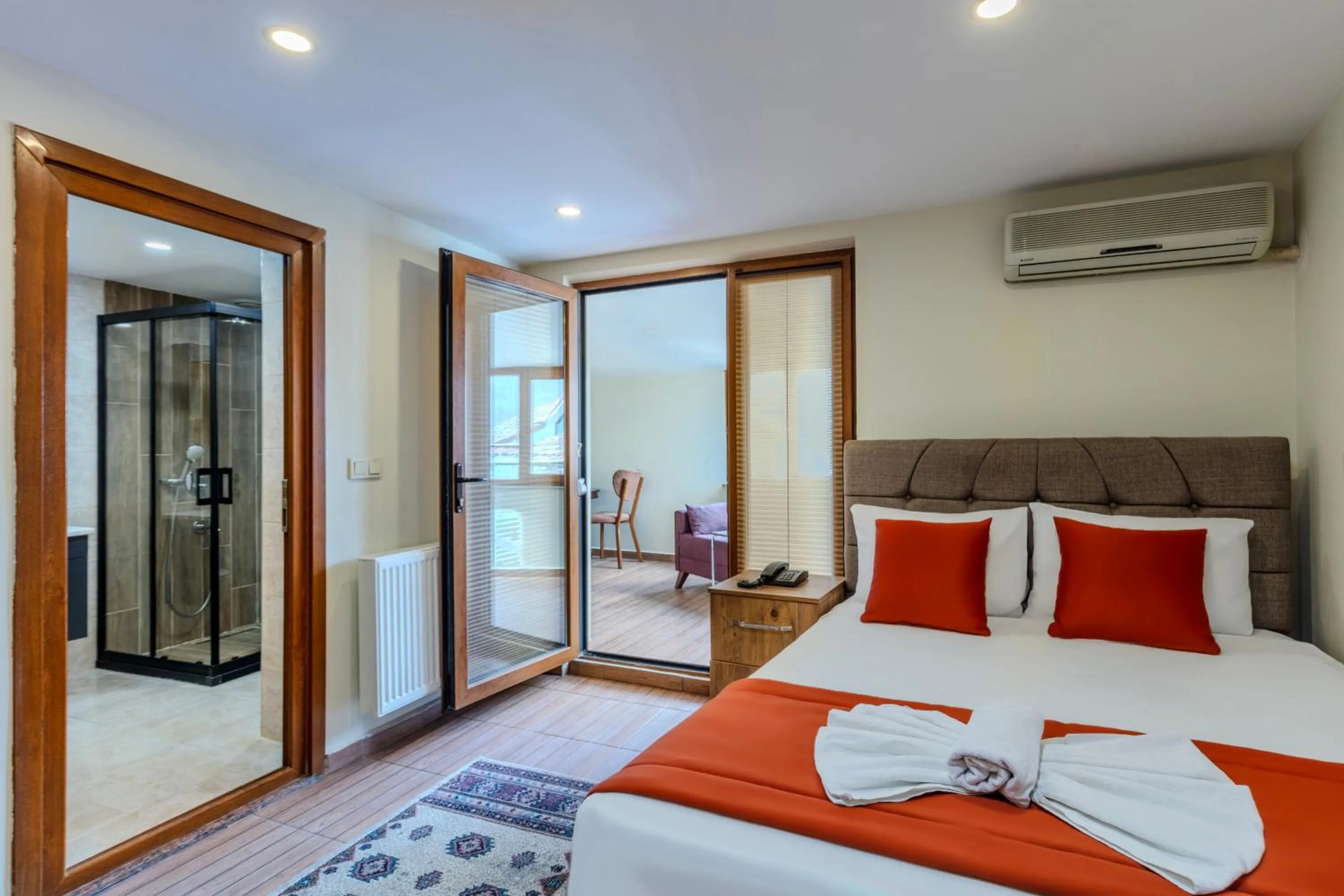 Bed in Hotel Silviya