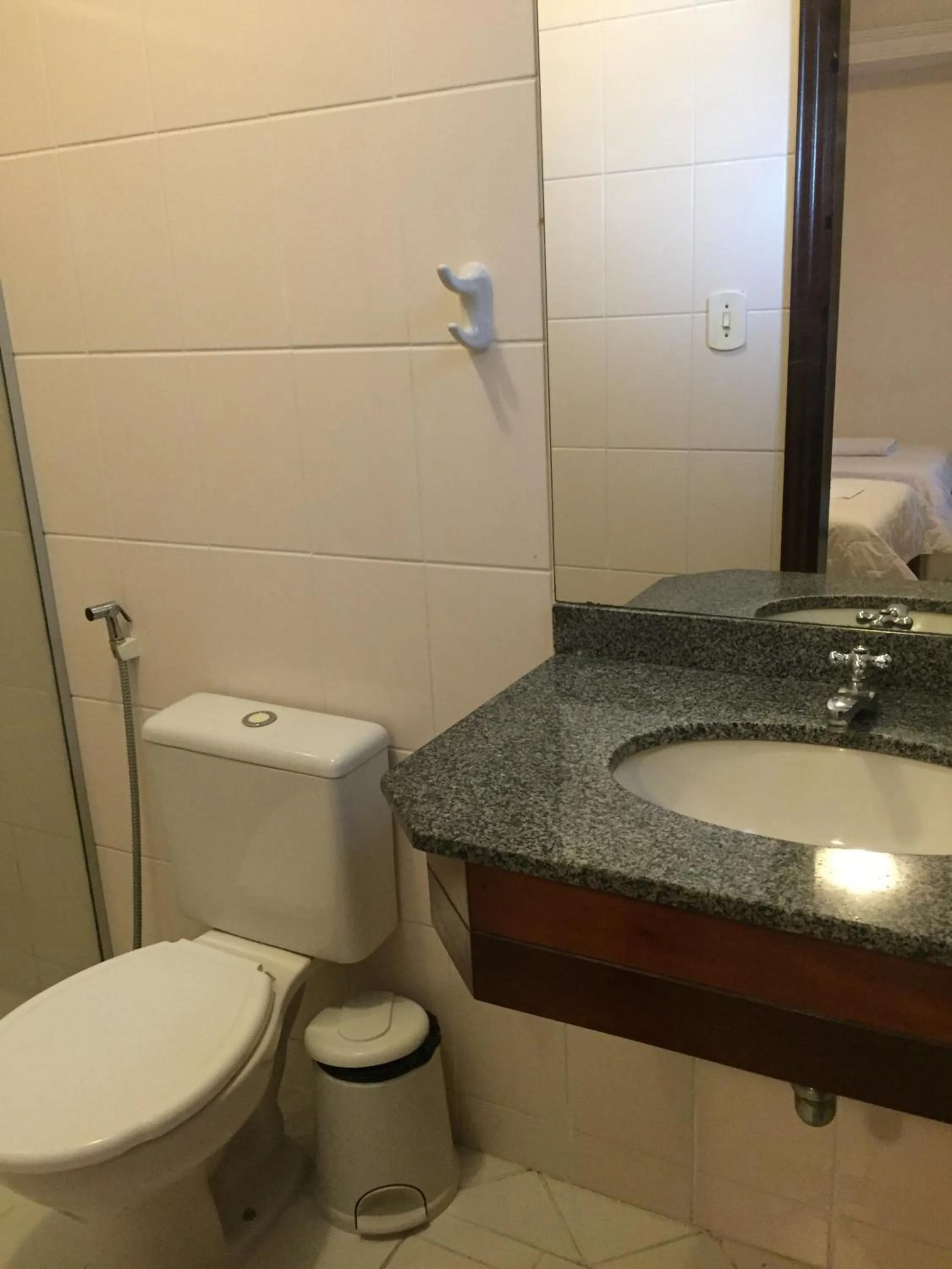 Toilet in Machado´s Plaza Hotel