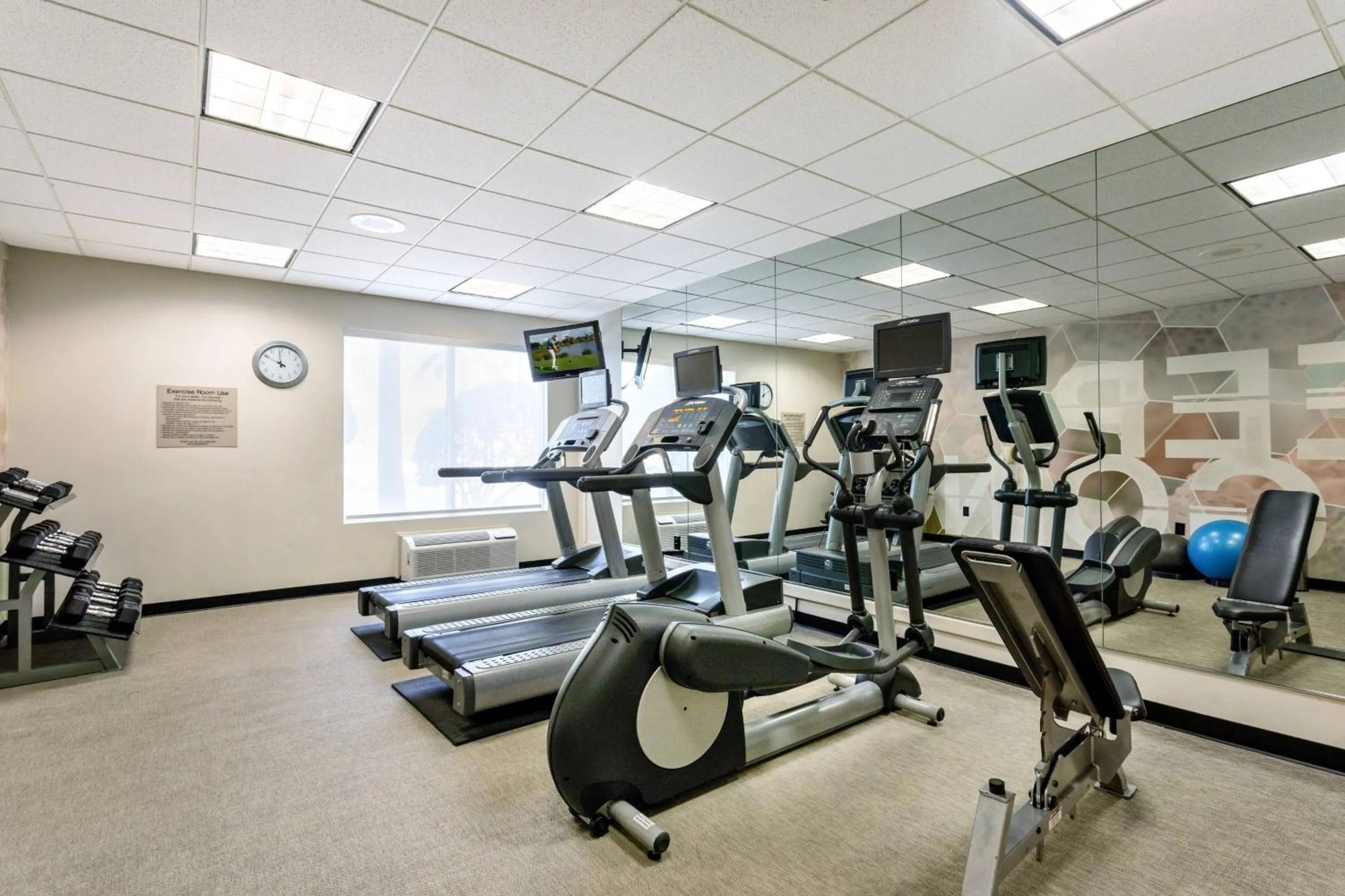 Fitness centre/facilities in SpringHill Suites by Marriott Miami Airport South Blue Lagoon Area