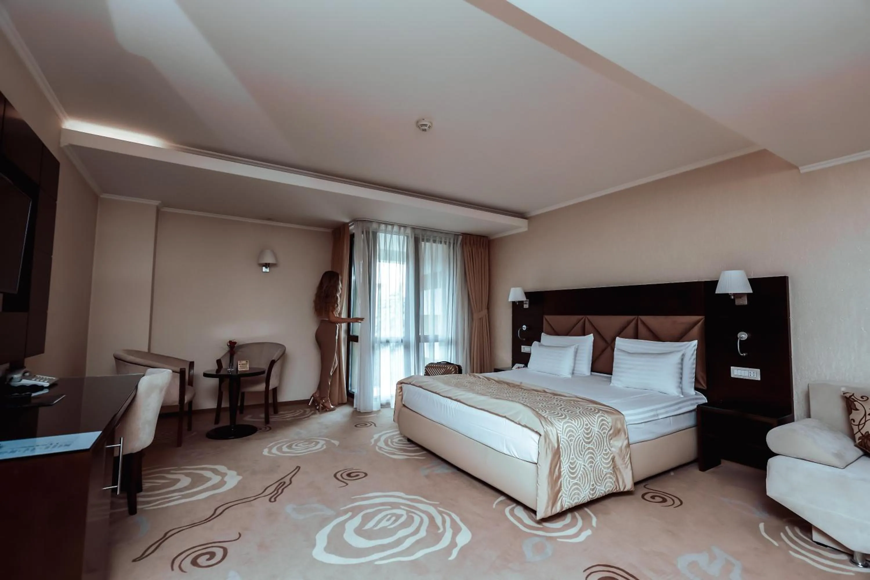 Bed in Grand Hotel Coroana