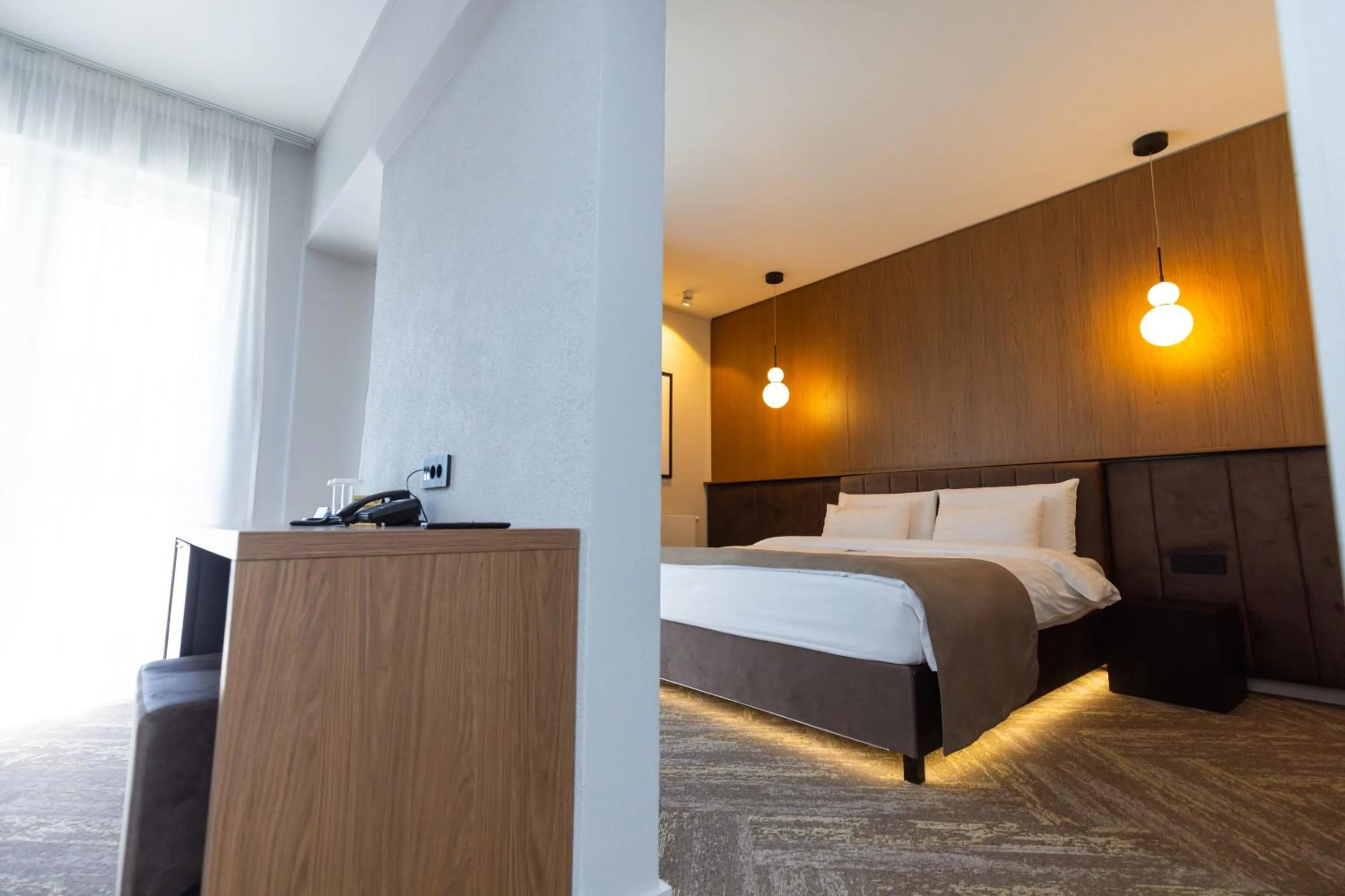 Bed in Grand Hotel Coroana