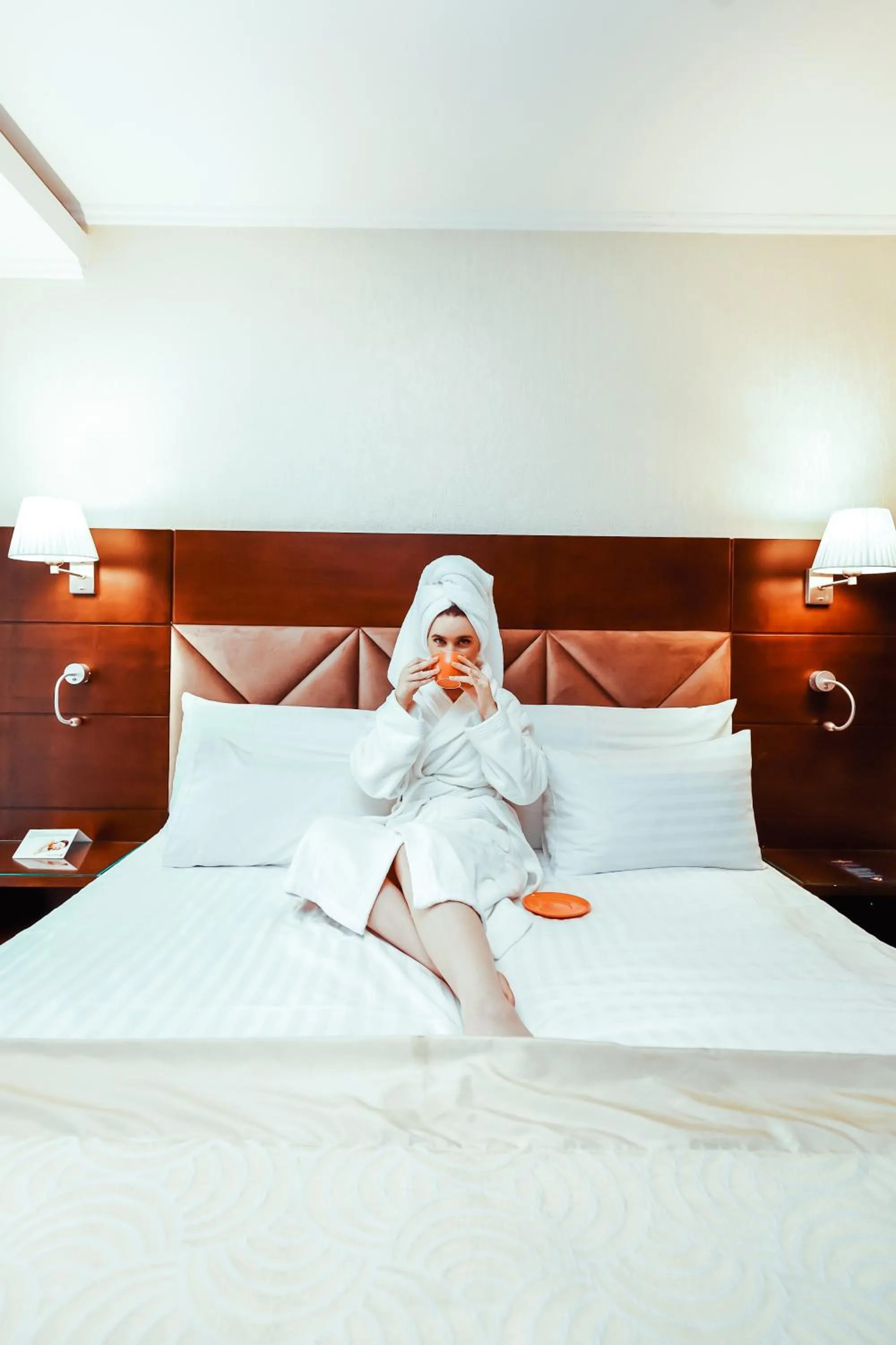 Bed in Grand Hotel Coroana