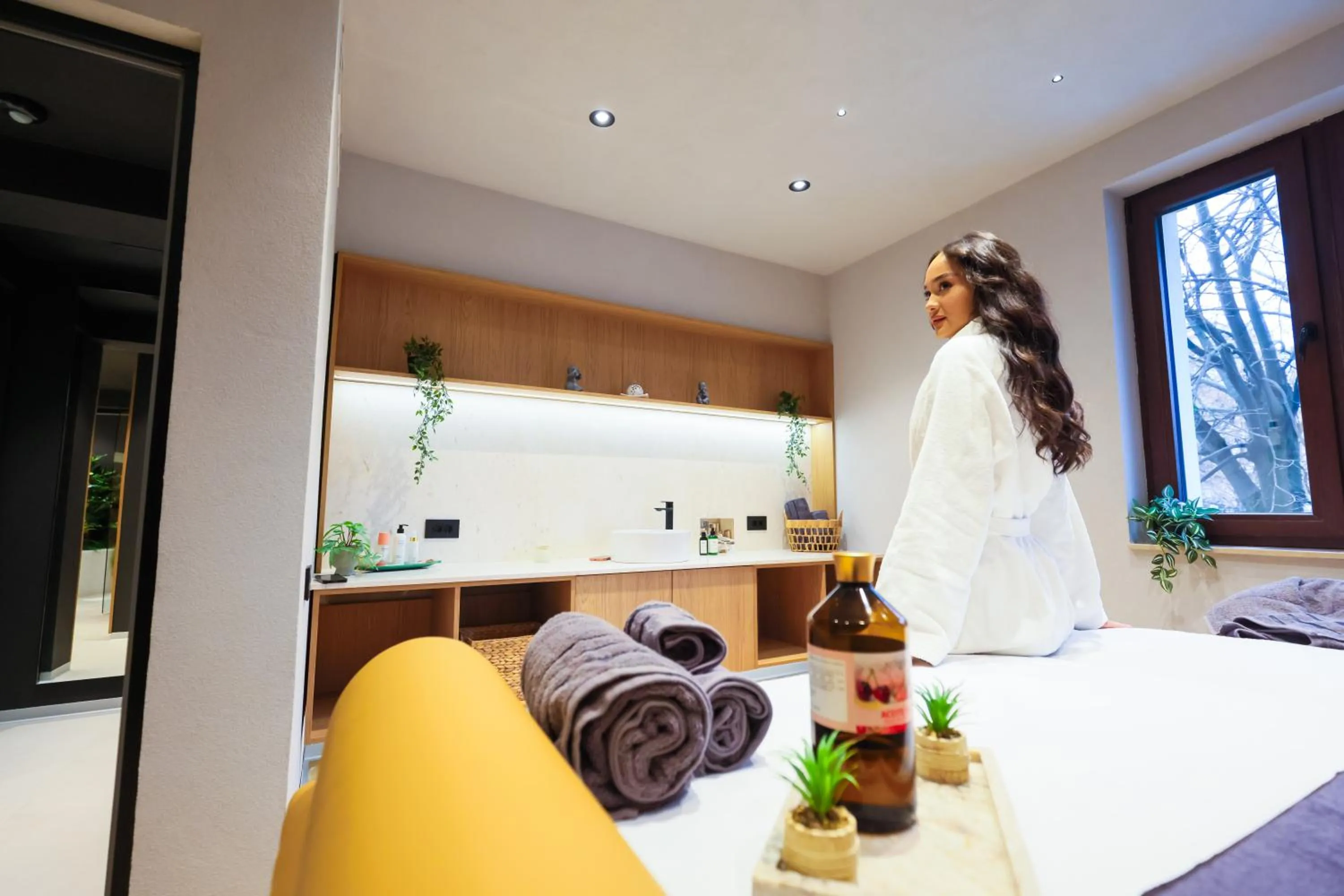 Spa and wellness centre/facilities, Bed in Grand Hotel Coroana