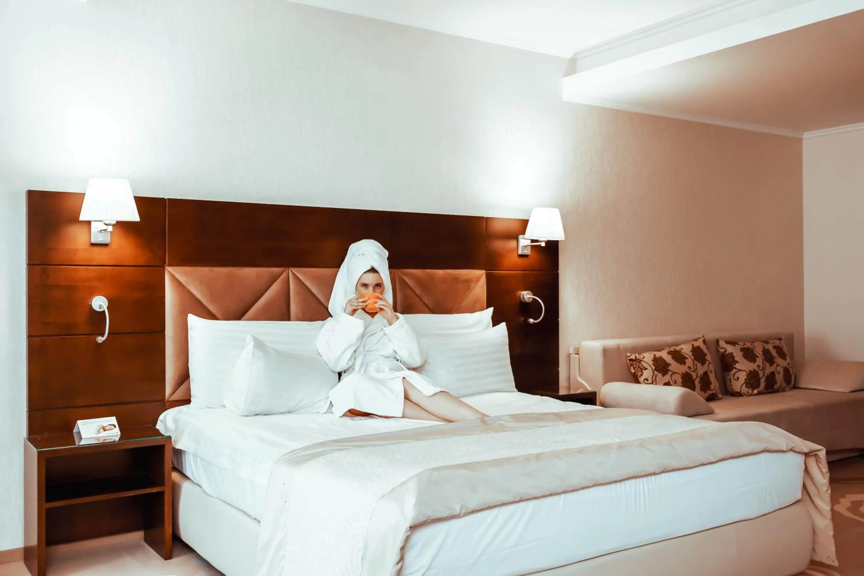 Bed in Grand Hotel Coroana