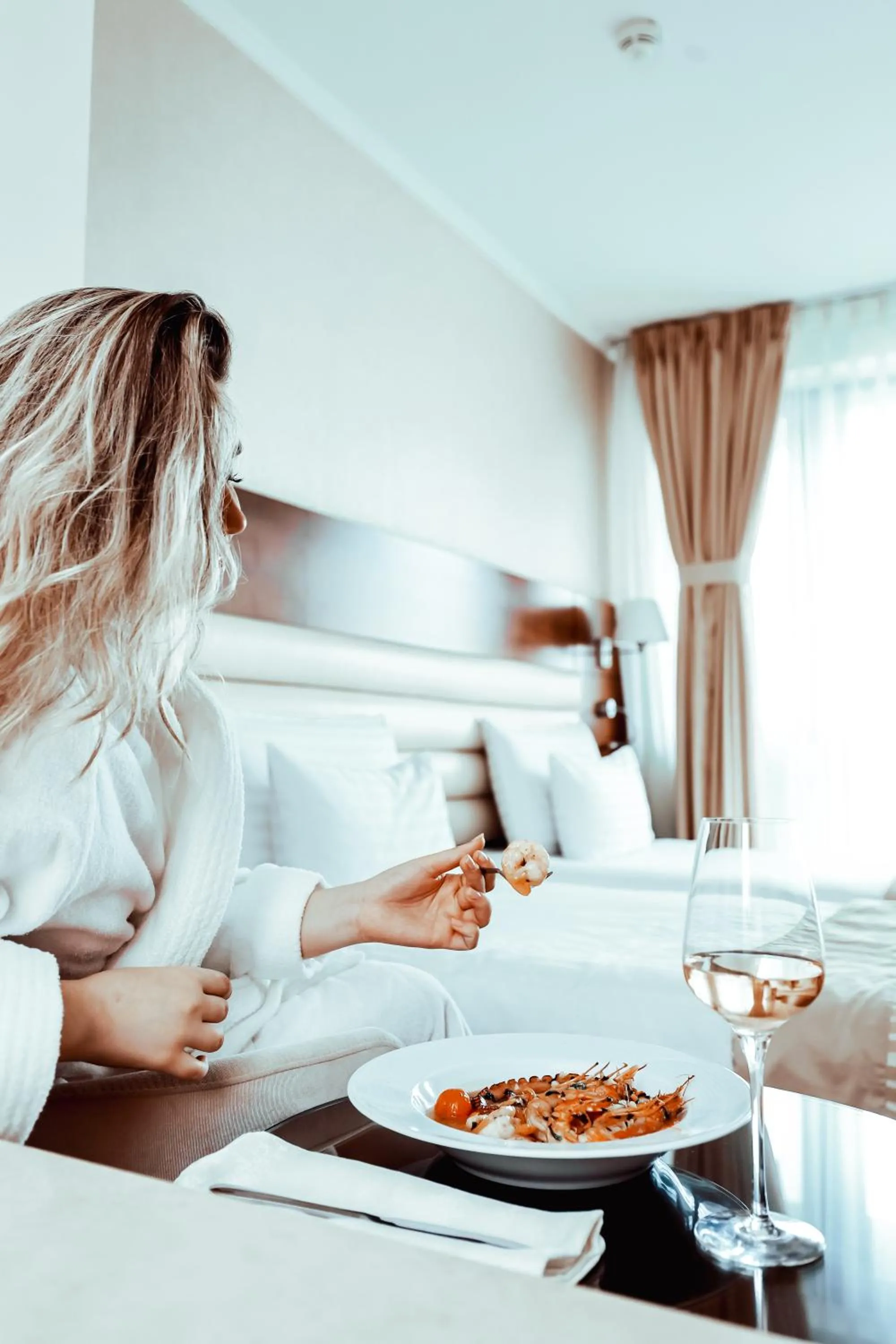 Bed in Grand Hotel Coroana