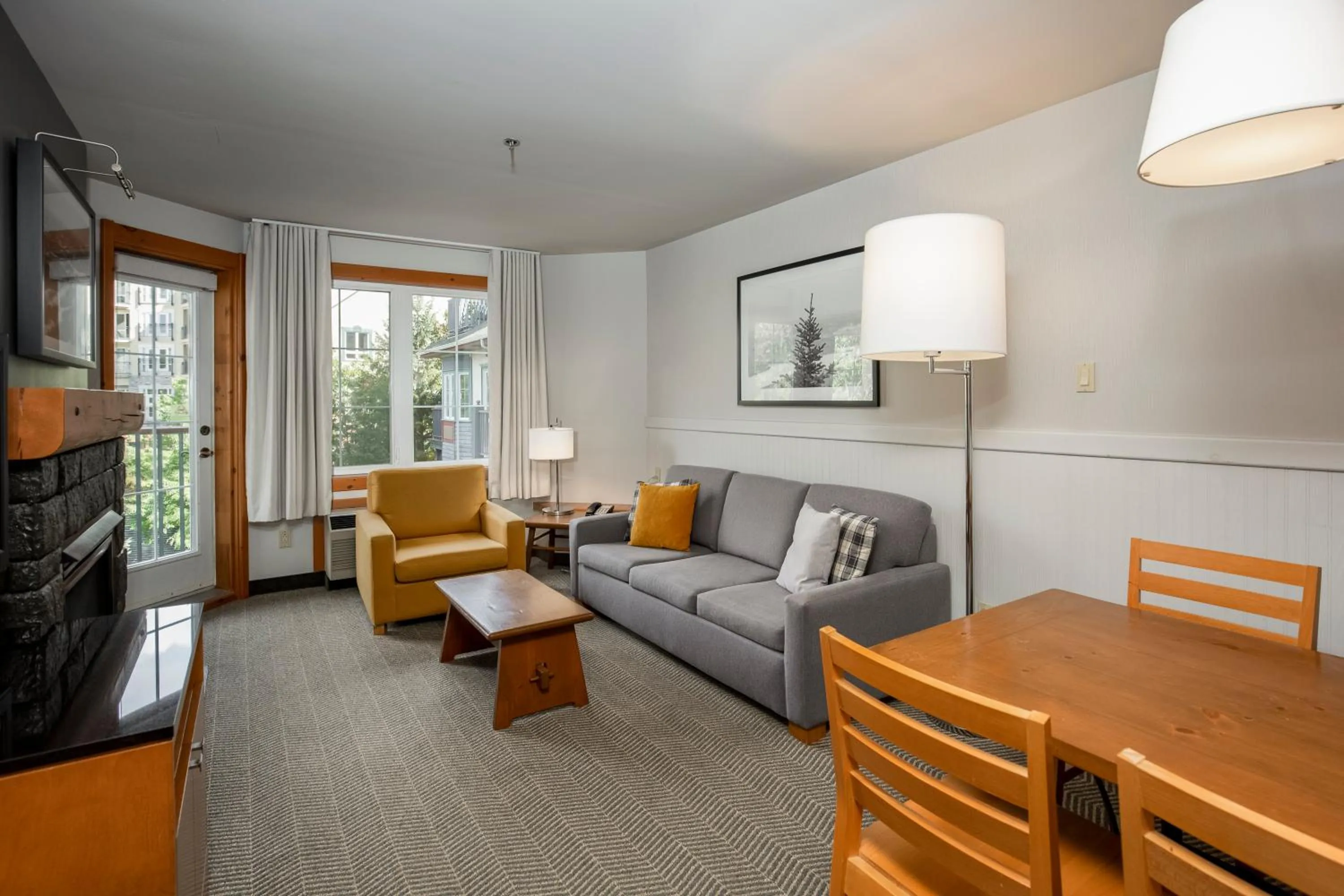Living room in Lodge de la Montagne
