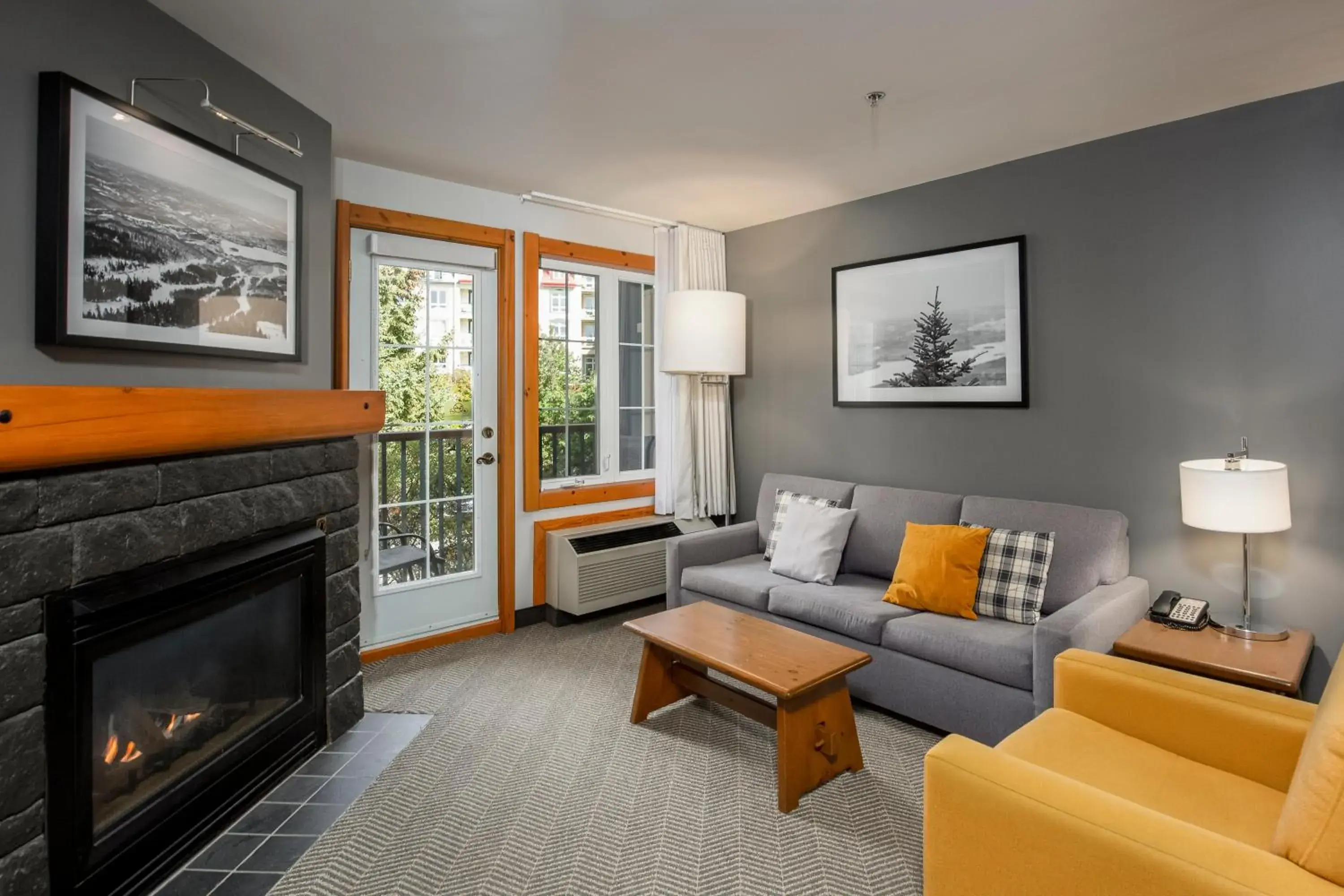 Living room in Lodge de la Montagne Living room in Lodge de la Montagne