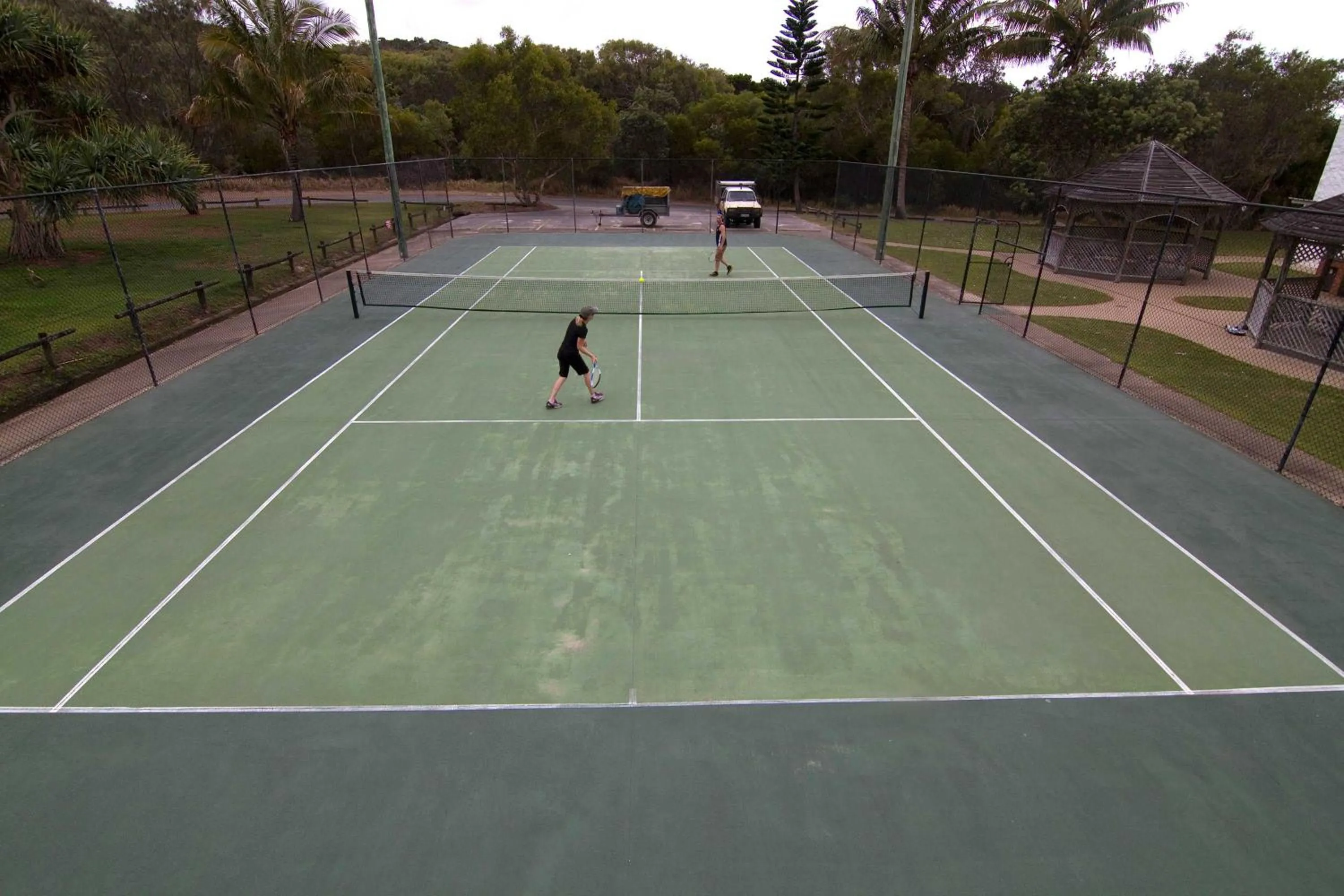 People in K'gari Beach Resort