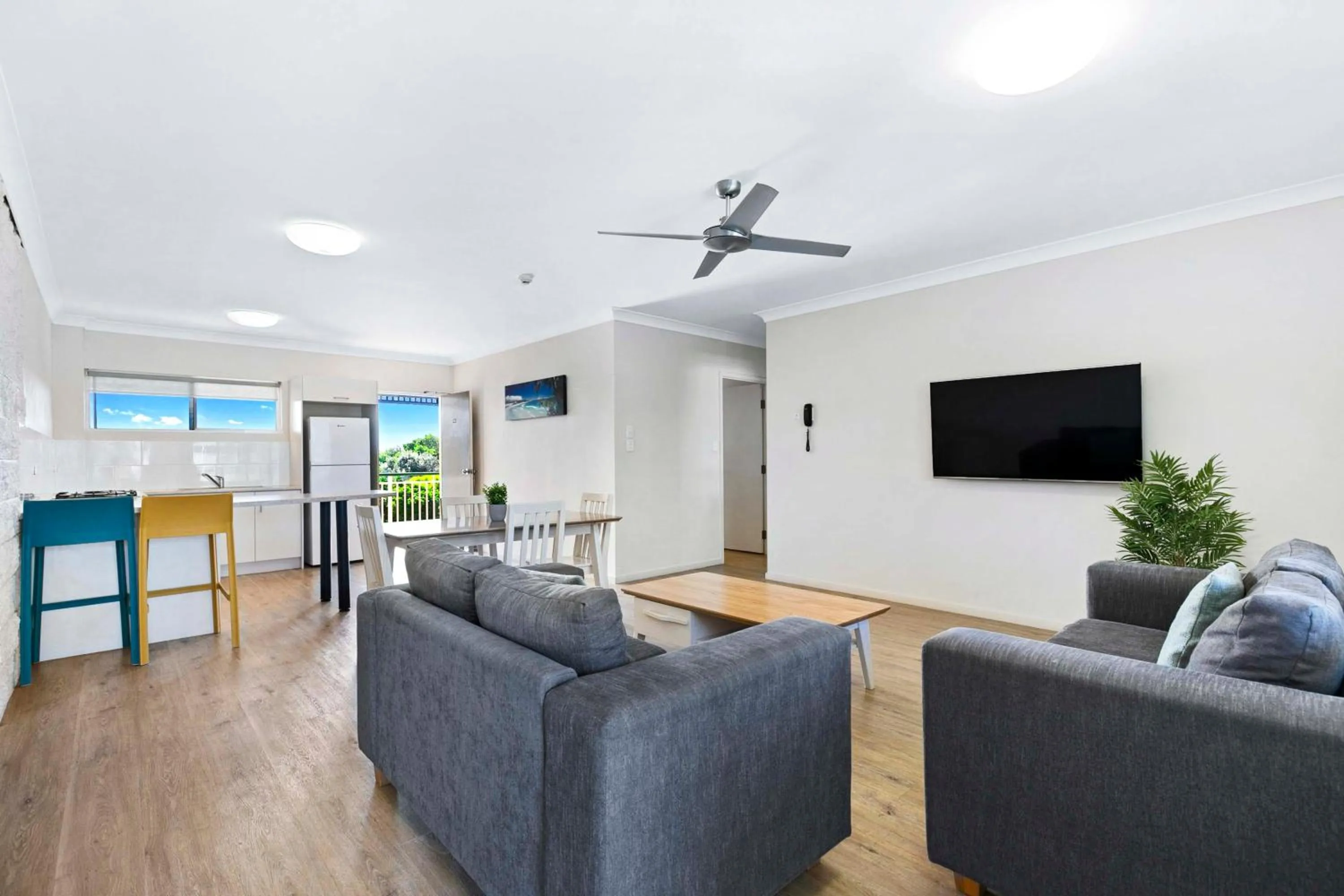 Living room in K'gari Beach Resort