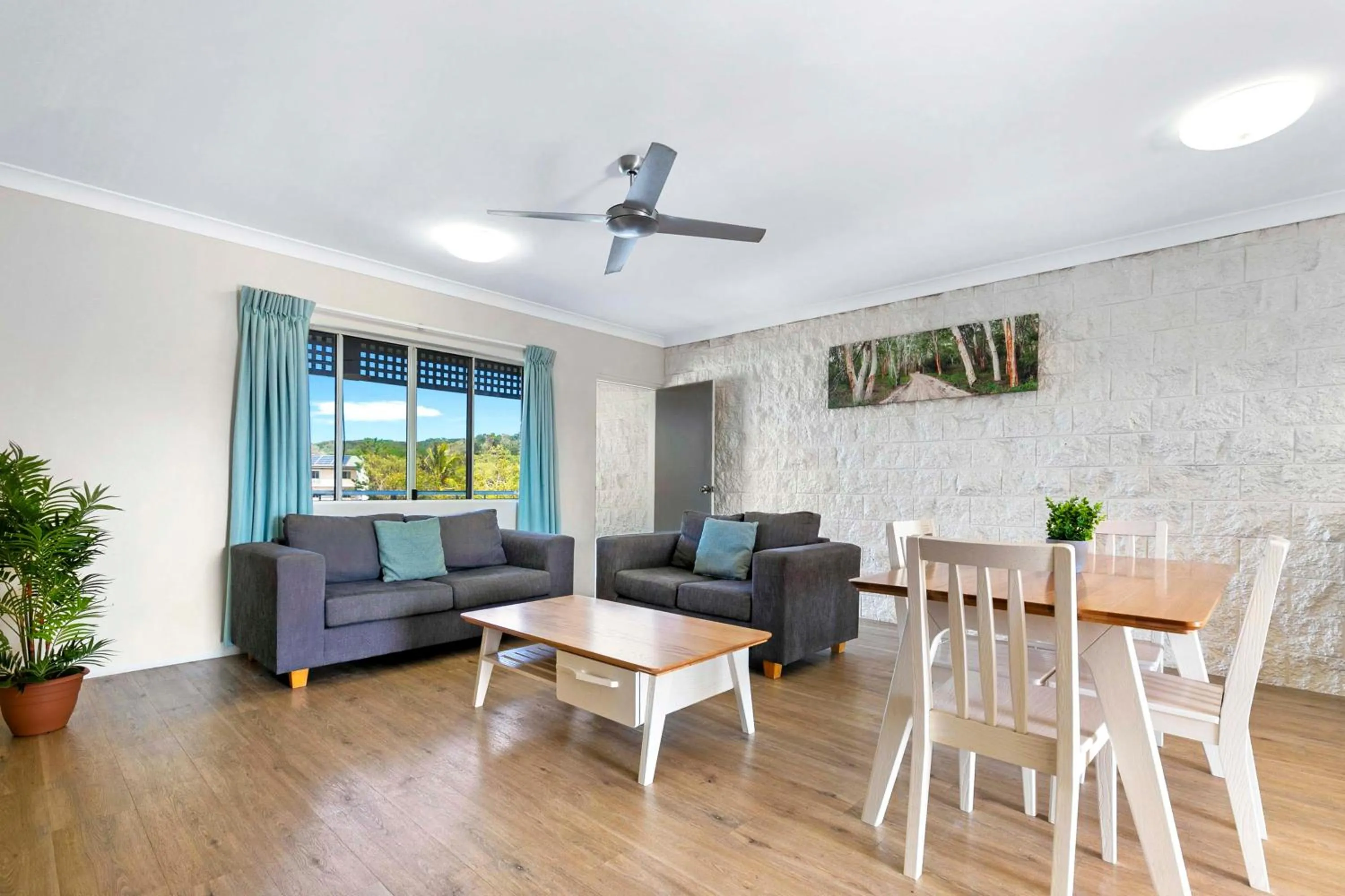 Living room in K'gari Beach Resort