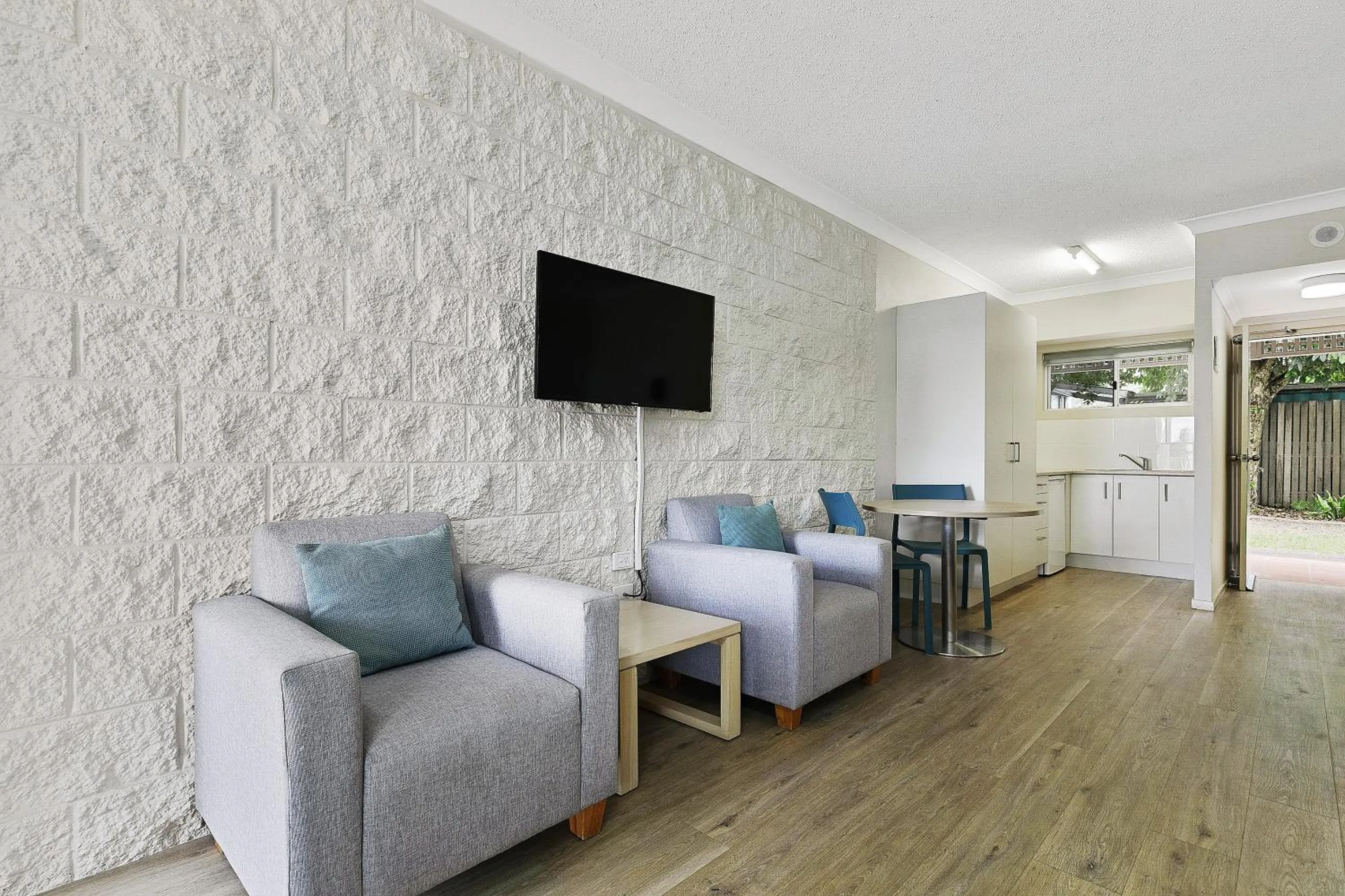 Seating area in K'gari Beach Resort