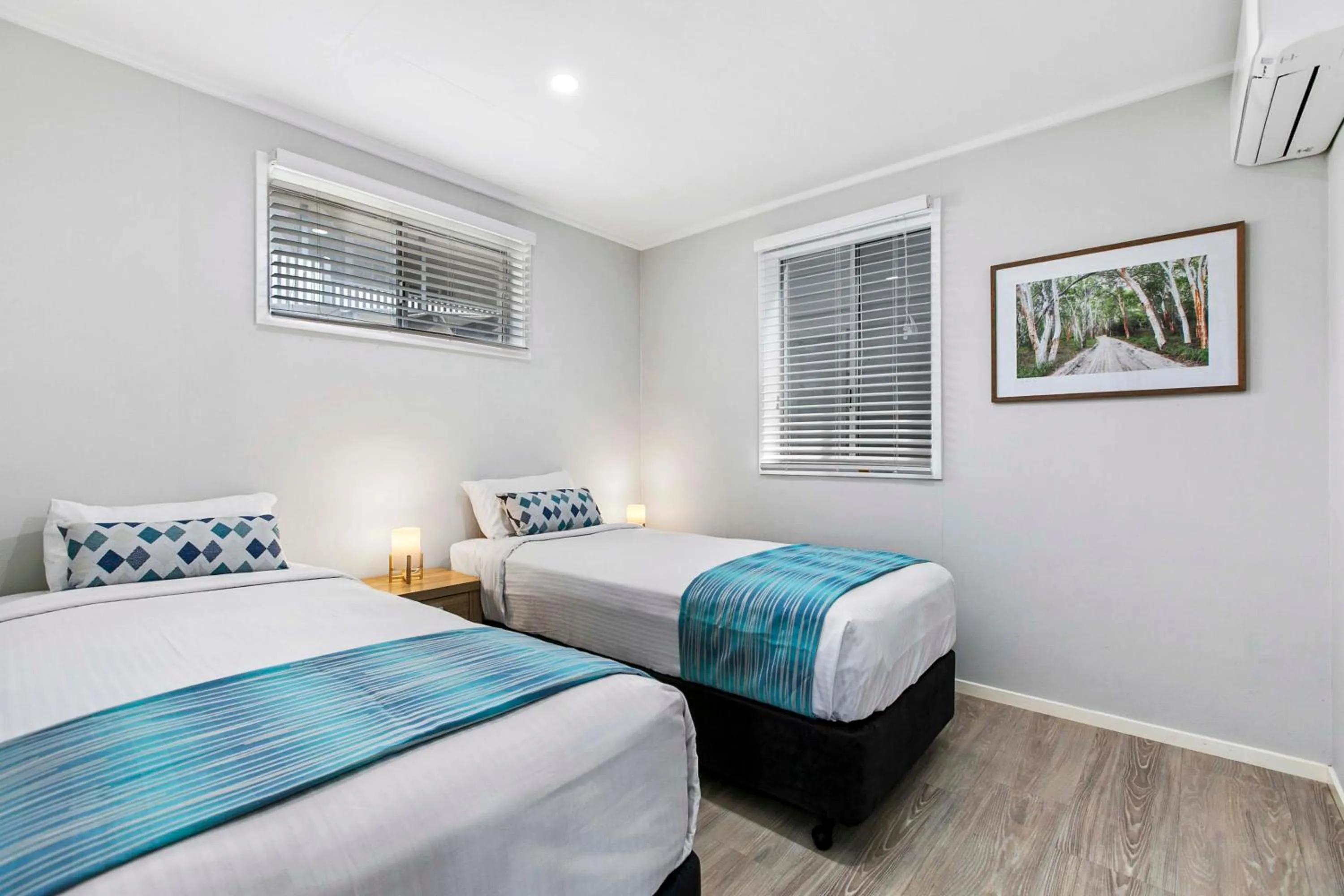 Bed in K'gari Beach Resort