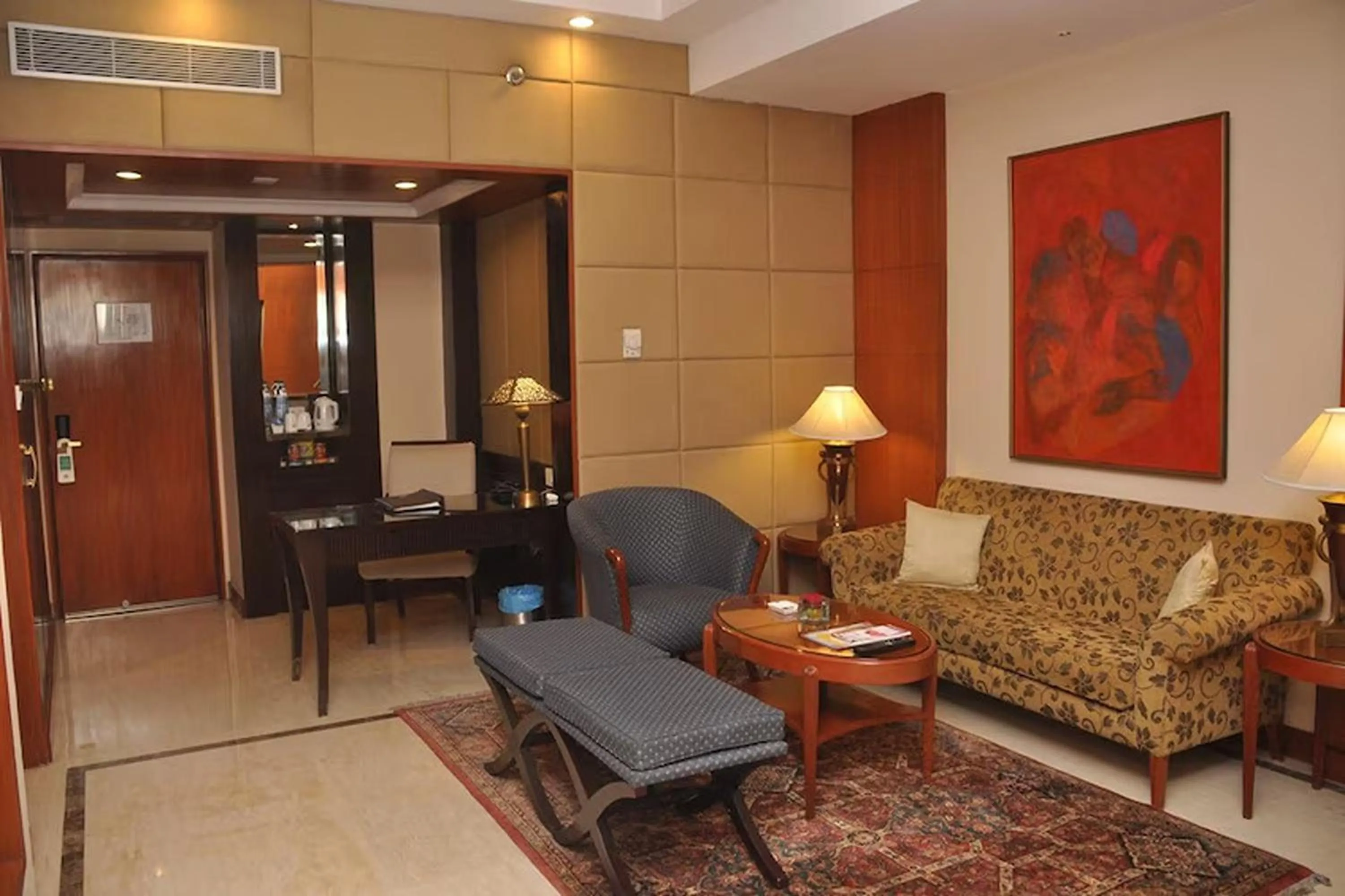 Seating area in The Hans, New Delhi