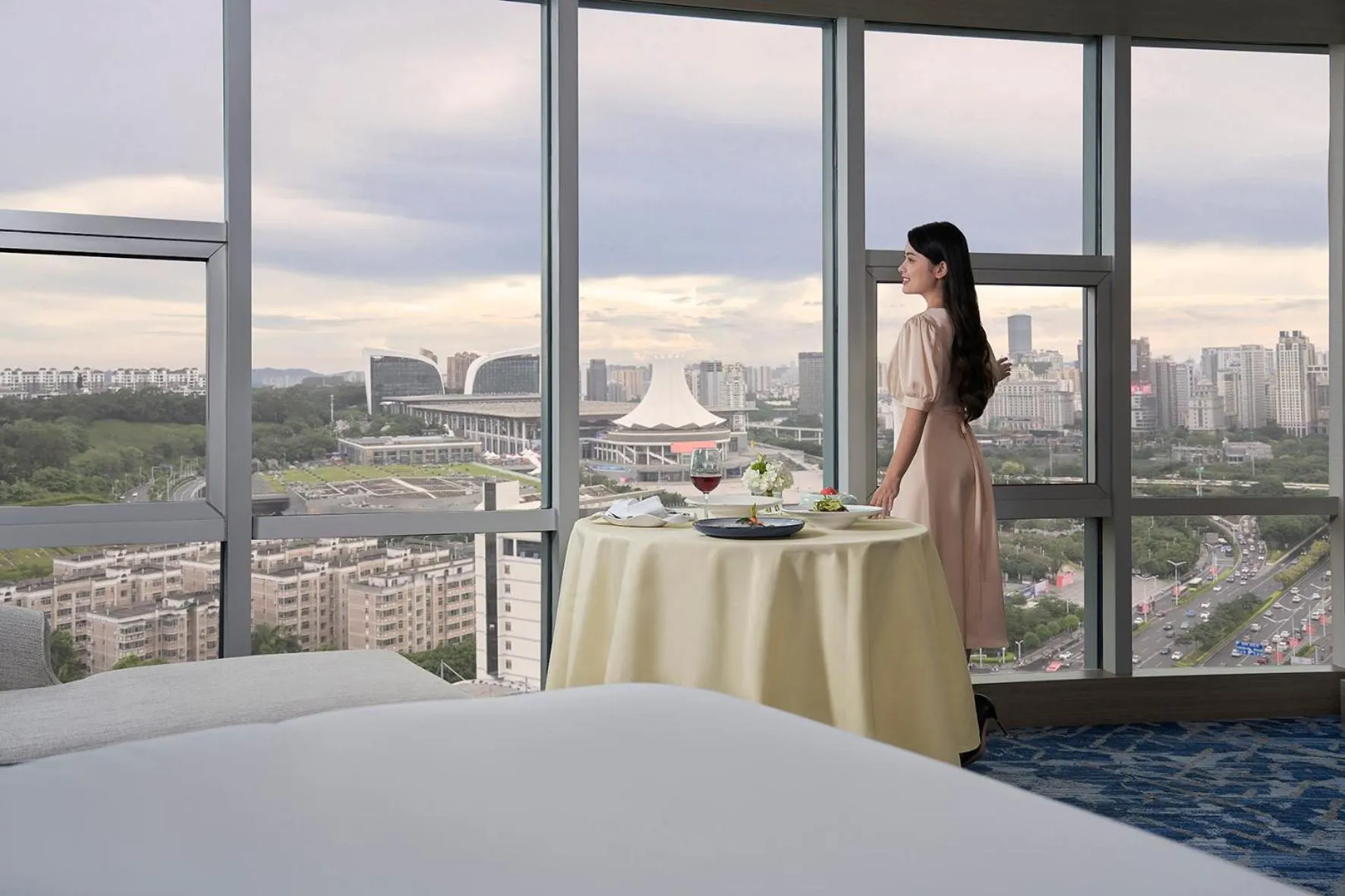 People, Bed in Nanning Marriott Hotel