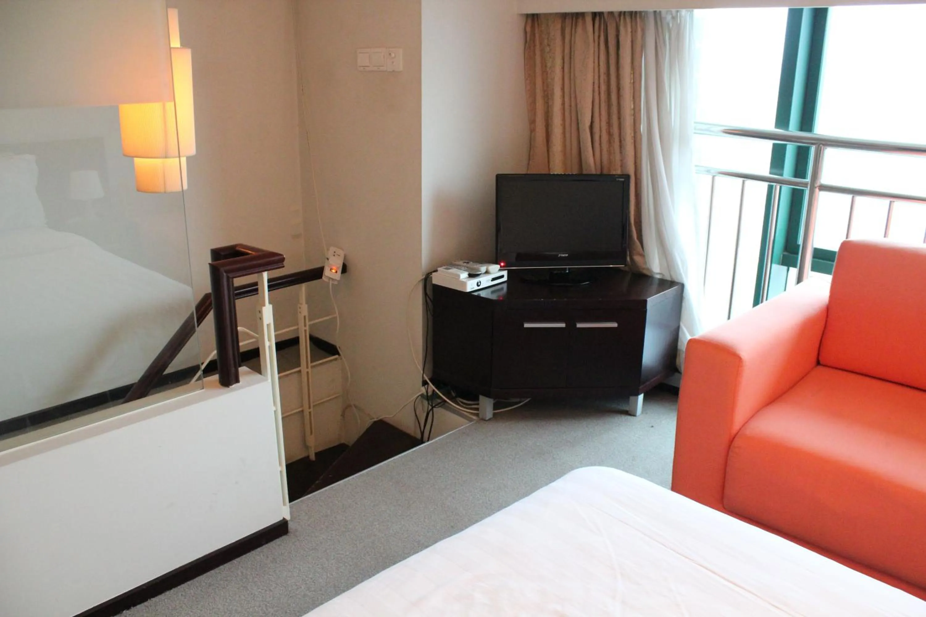 Living room, Bed in Shanghai Cosmo World Union Service Apartment